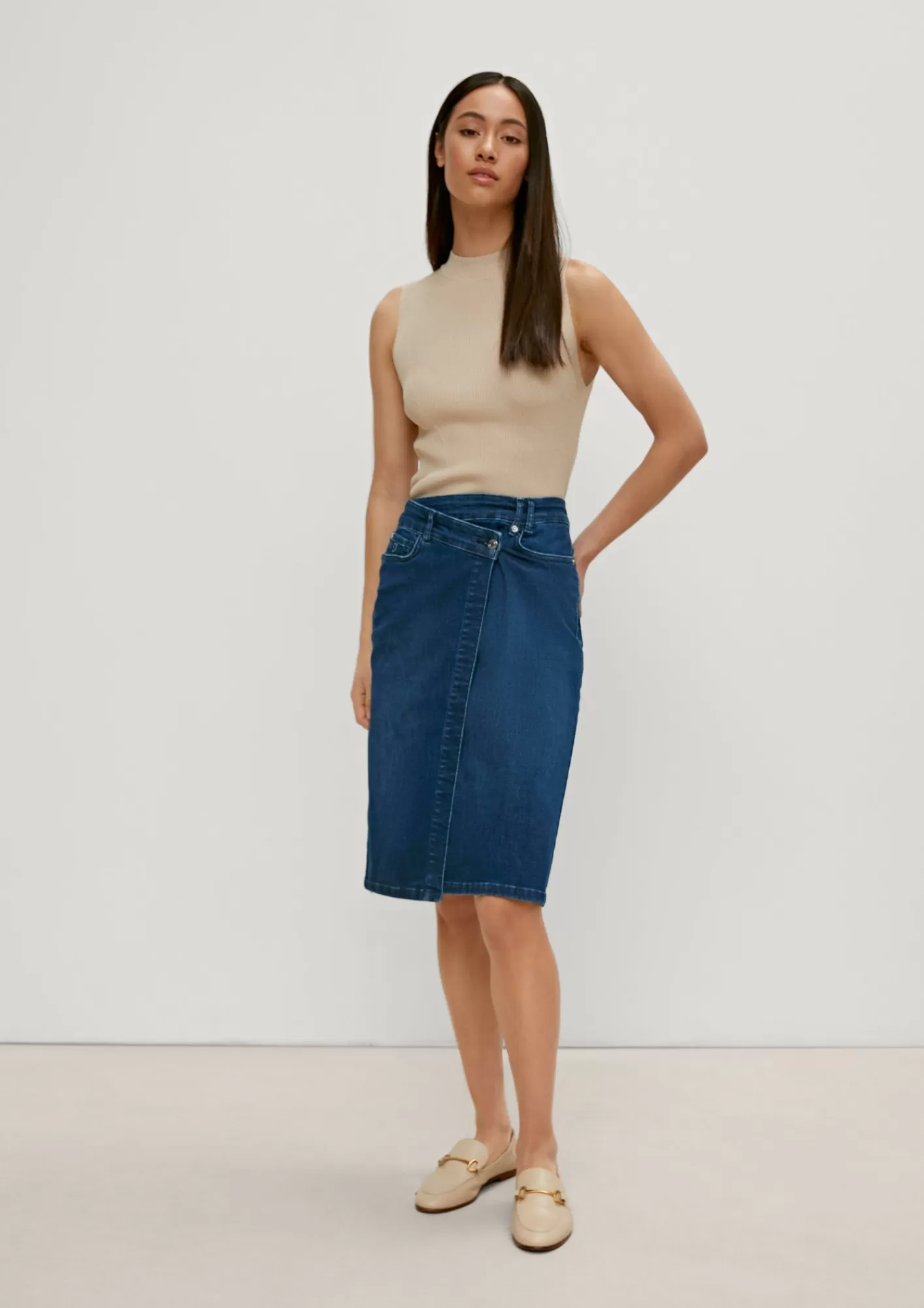 Flash Sale Comma Asymmetrischer Jeansrock