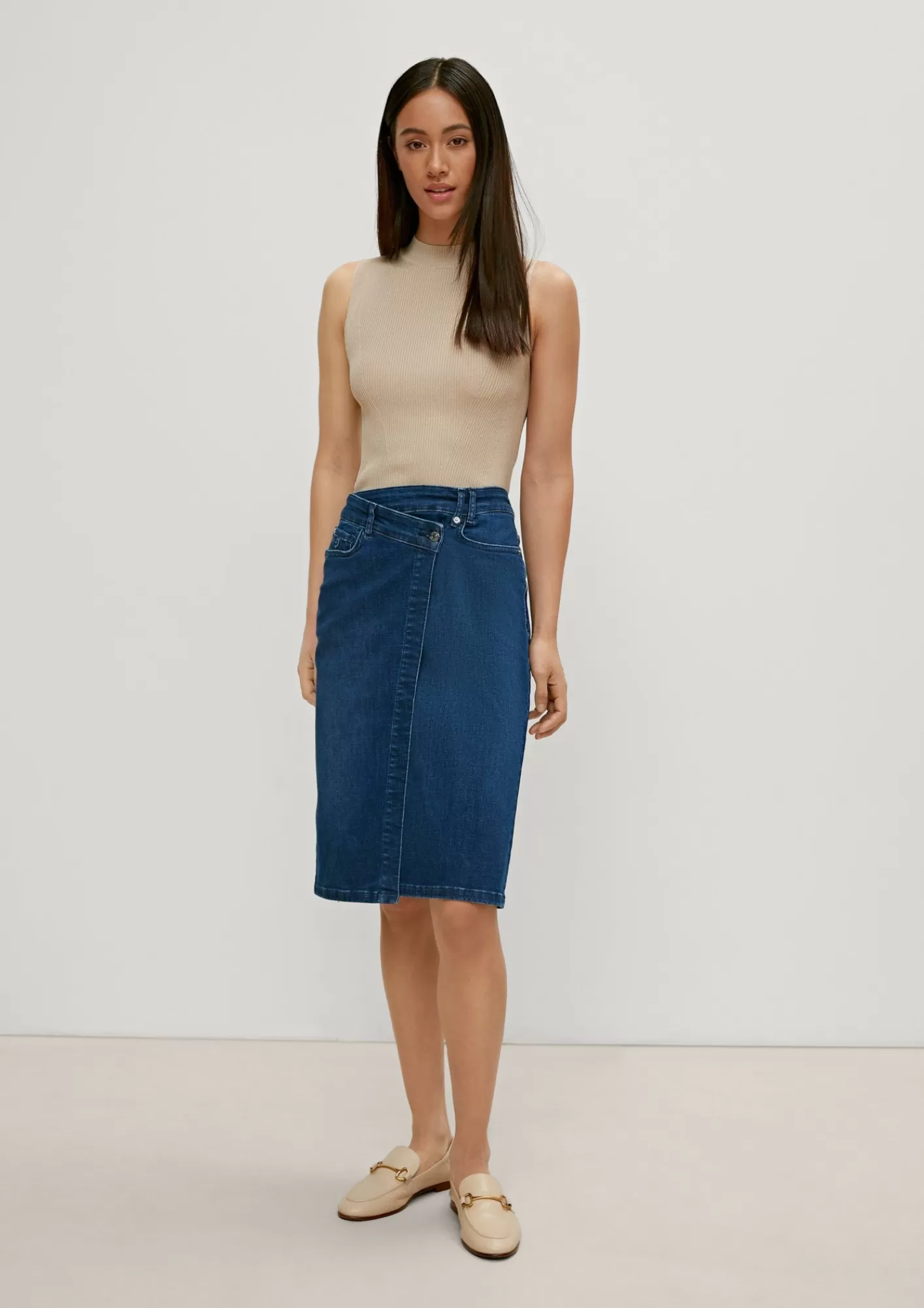 Flash Sale Comma Asymmetrischer Jeansrock