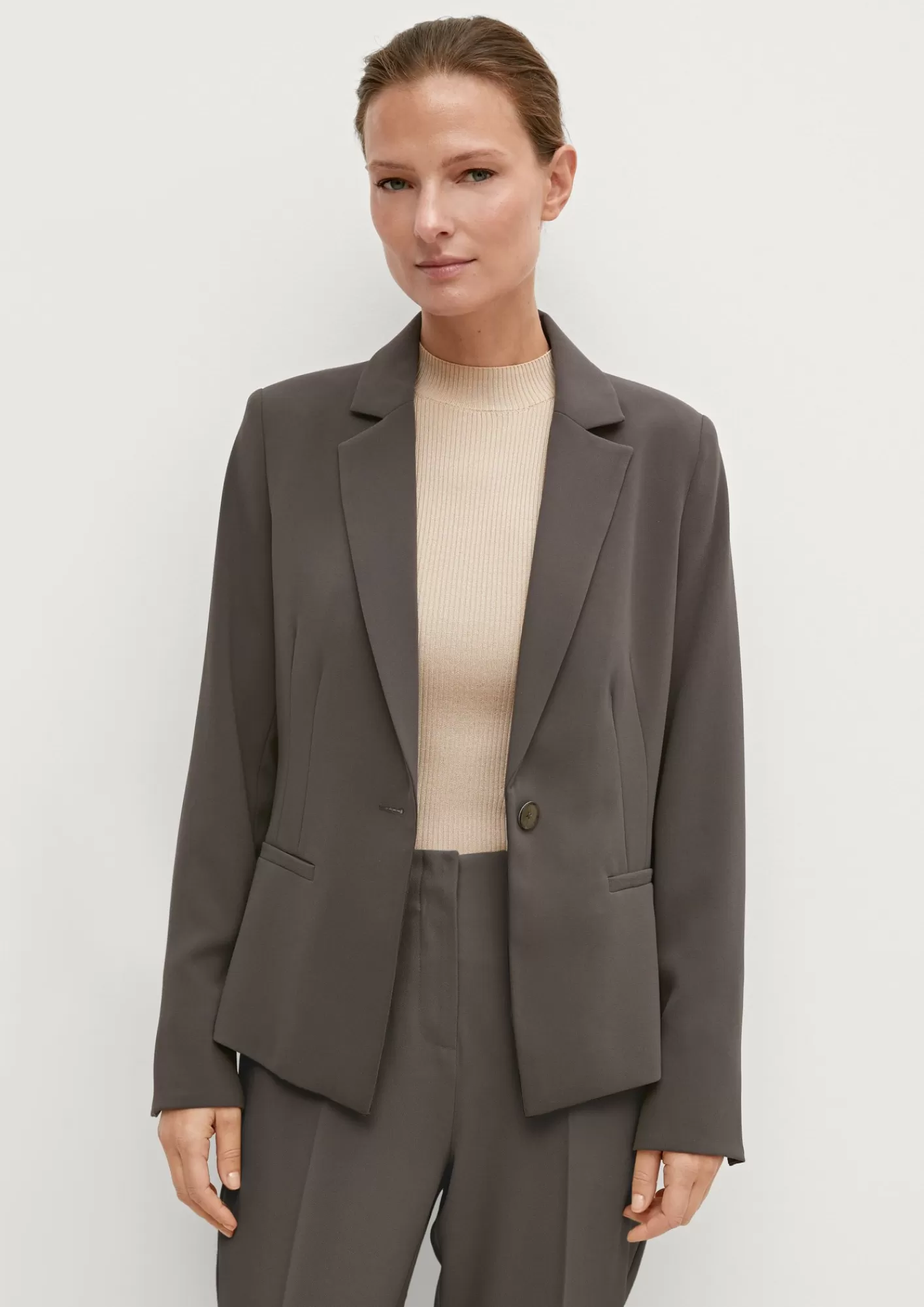 Best Comma Blazer Mit Crepe-Struktur