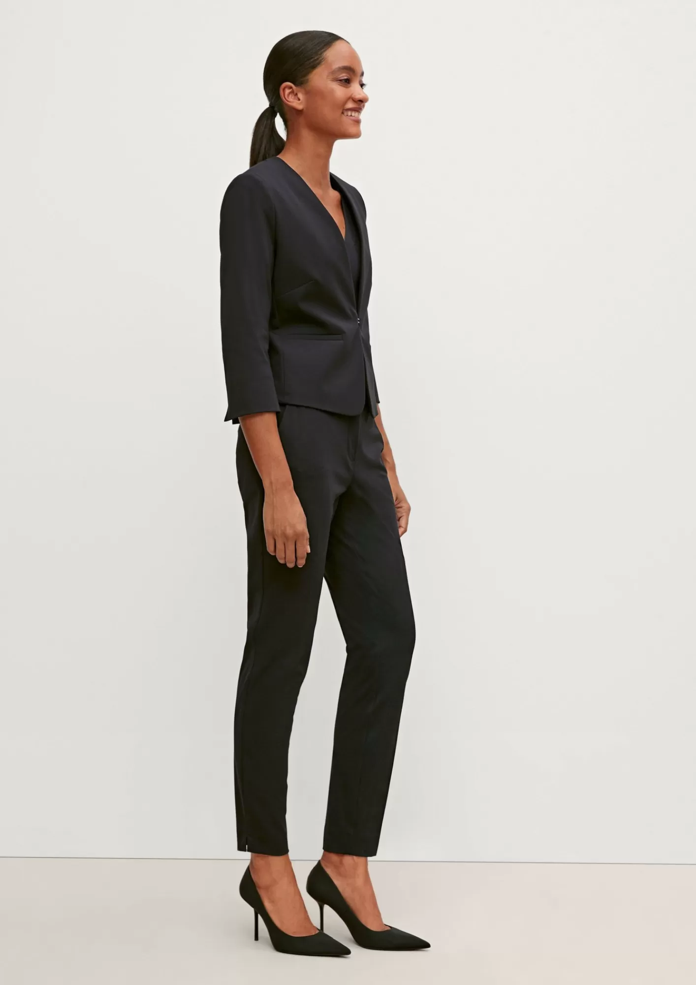 Clearance Comma Blazer Mit Kurzem Schnitt