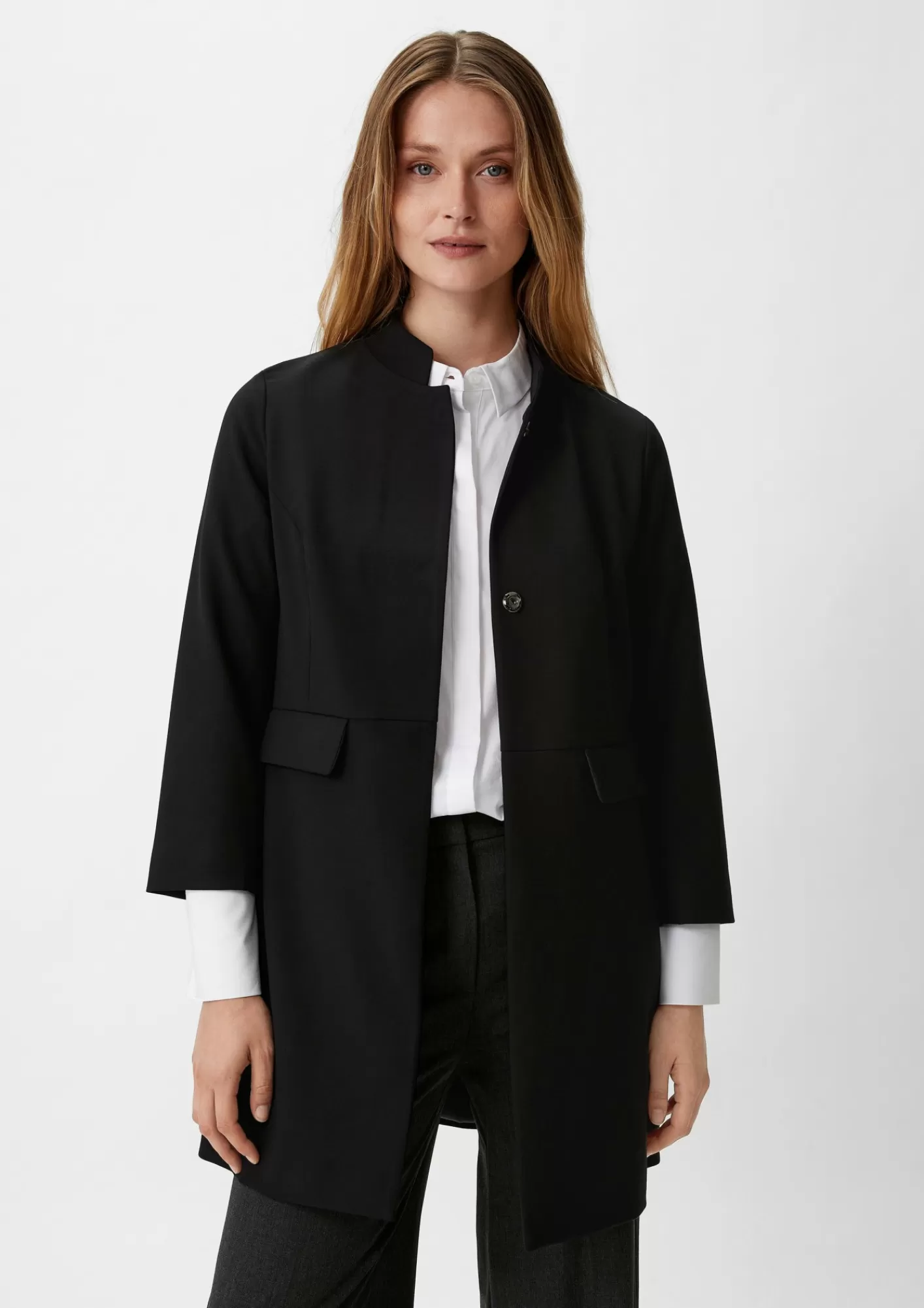 Outlet Comma Blazer Mit Stehkragen