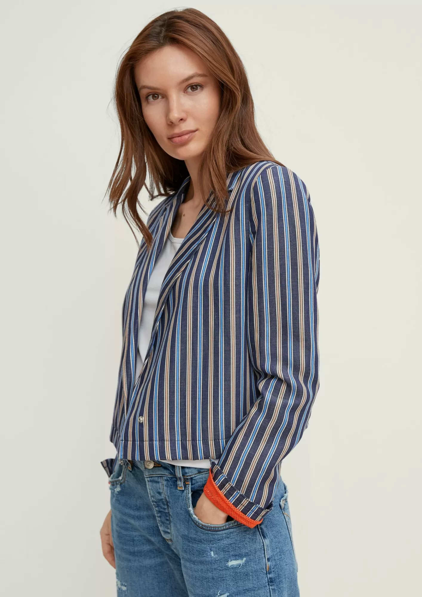Flash Sale Comma Blazer Mit Streifenmuster