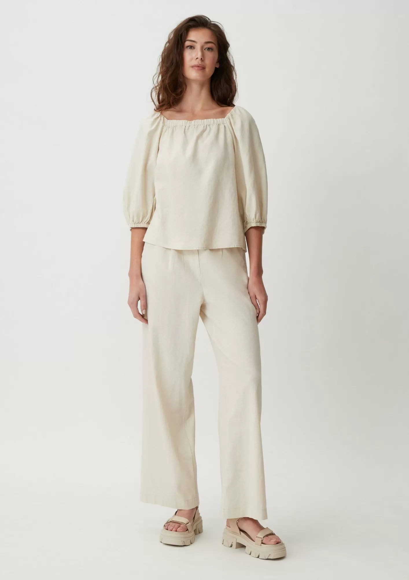 Flash Sale Comma Bluse Aus Leinenmix