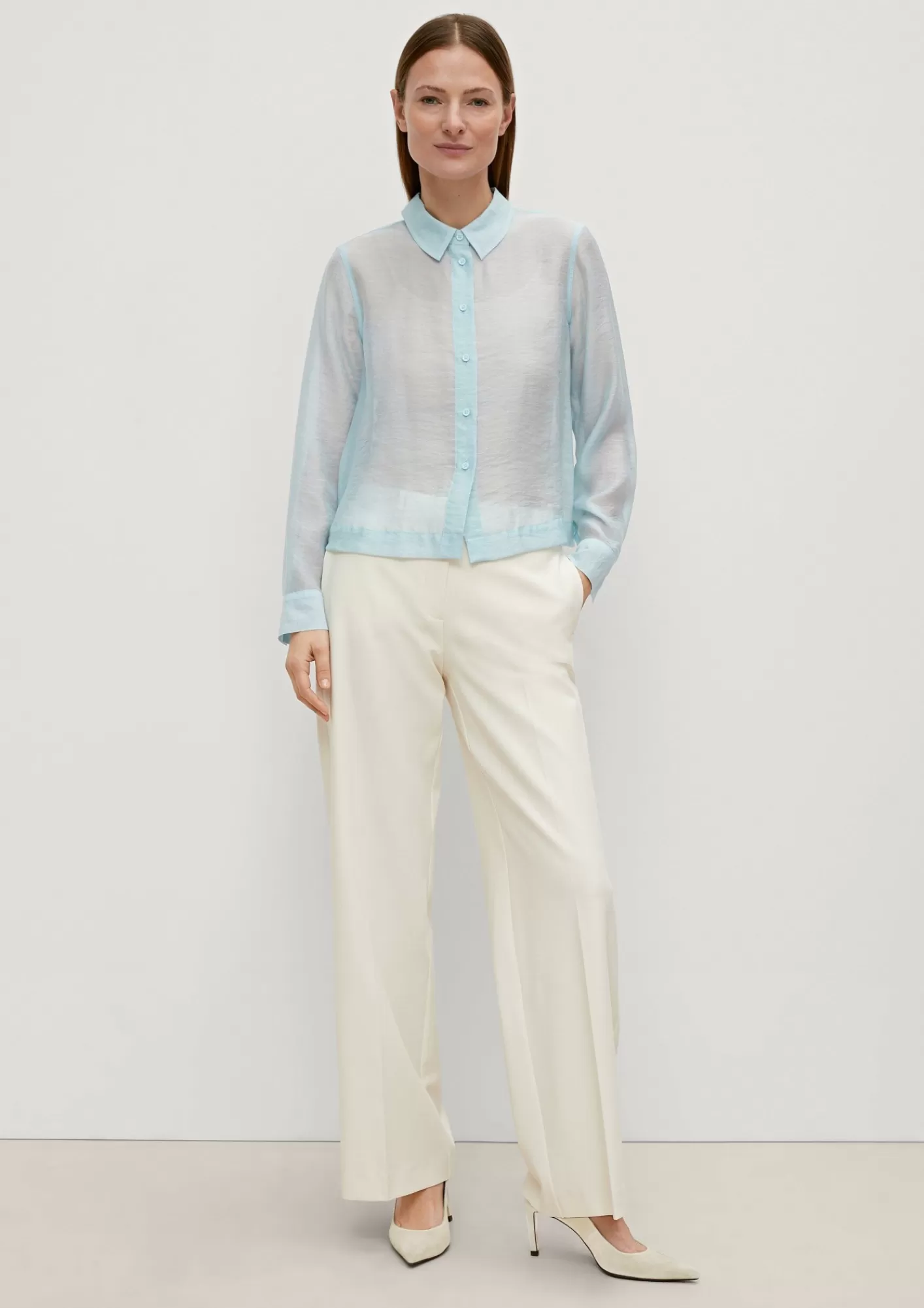 Sale Comma Bluse Aus Lyocellmix
