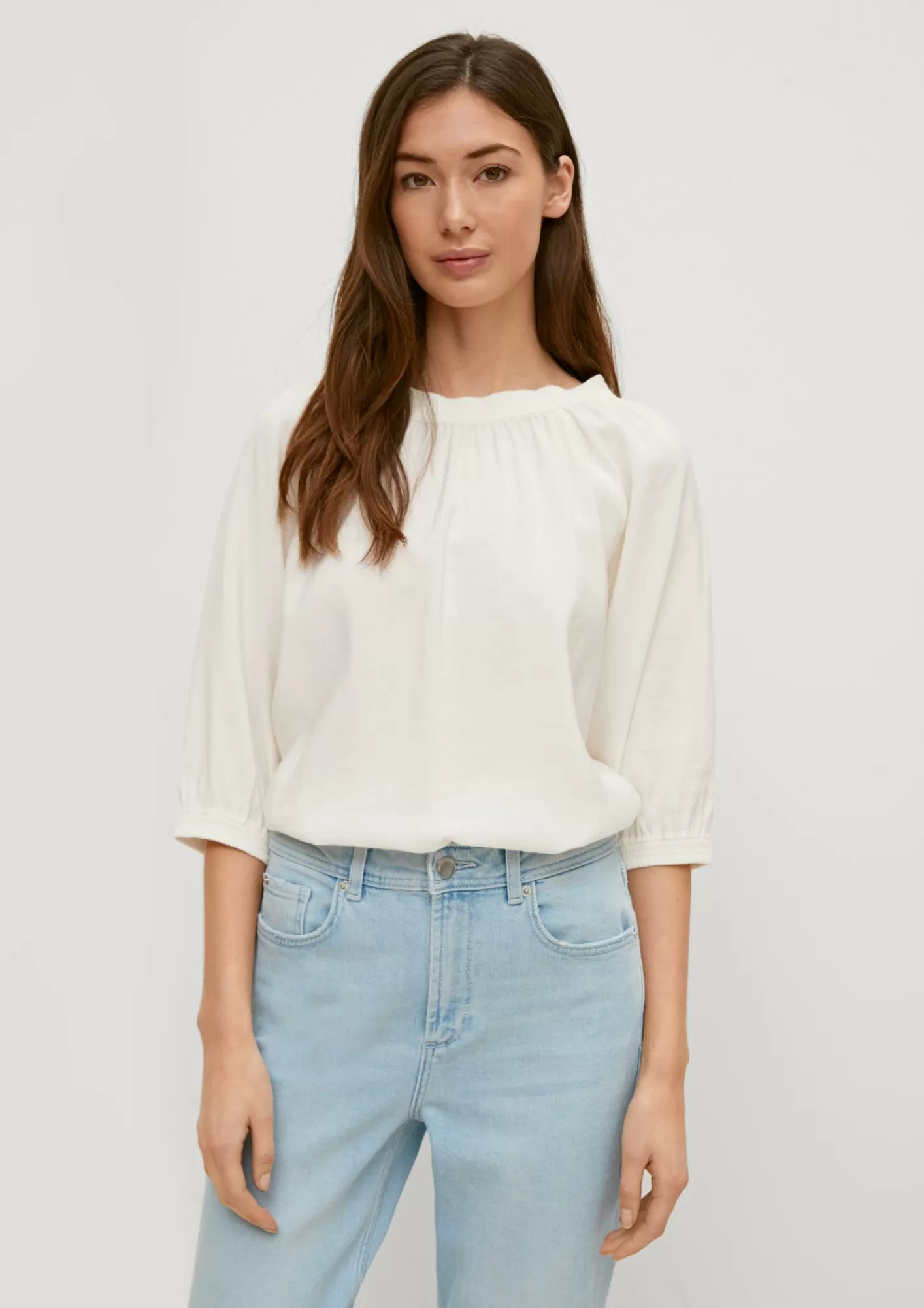 Discount Comma Bluse Aus Modalmix