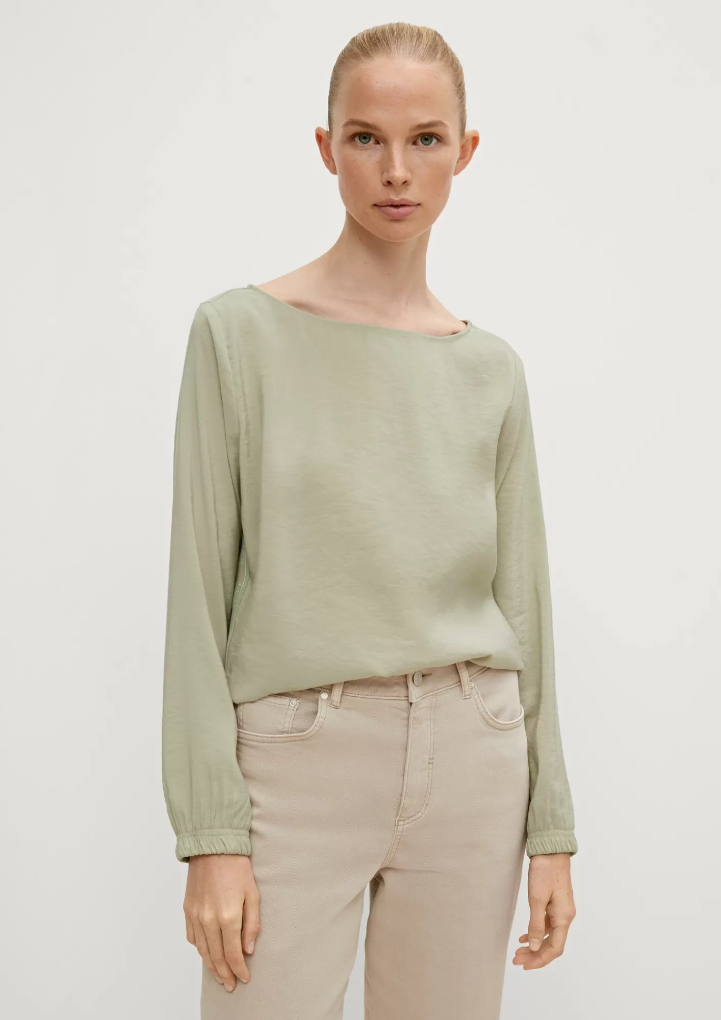 Fashion Comma Bluse Aus Modalmix
