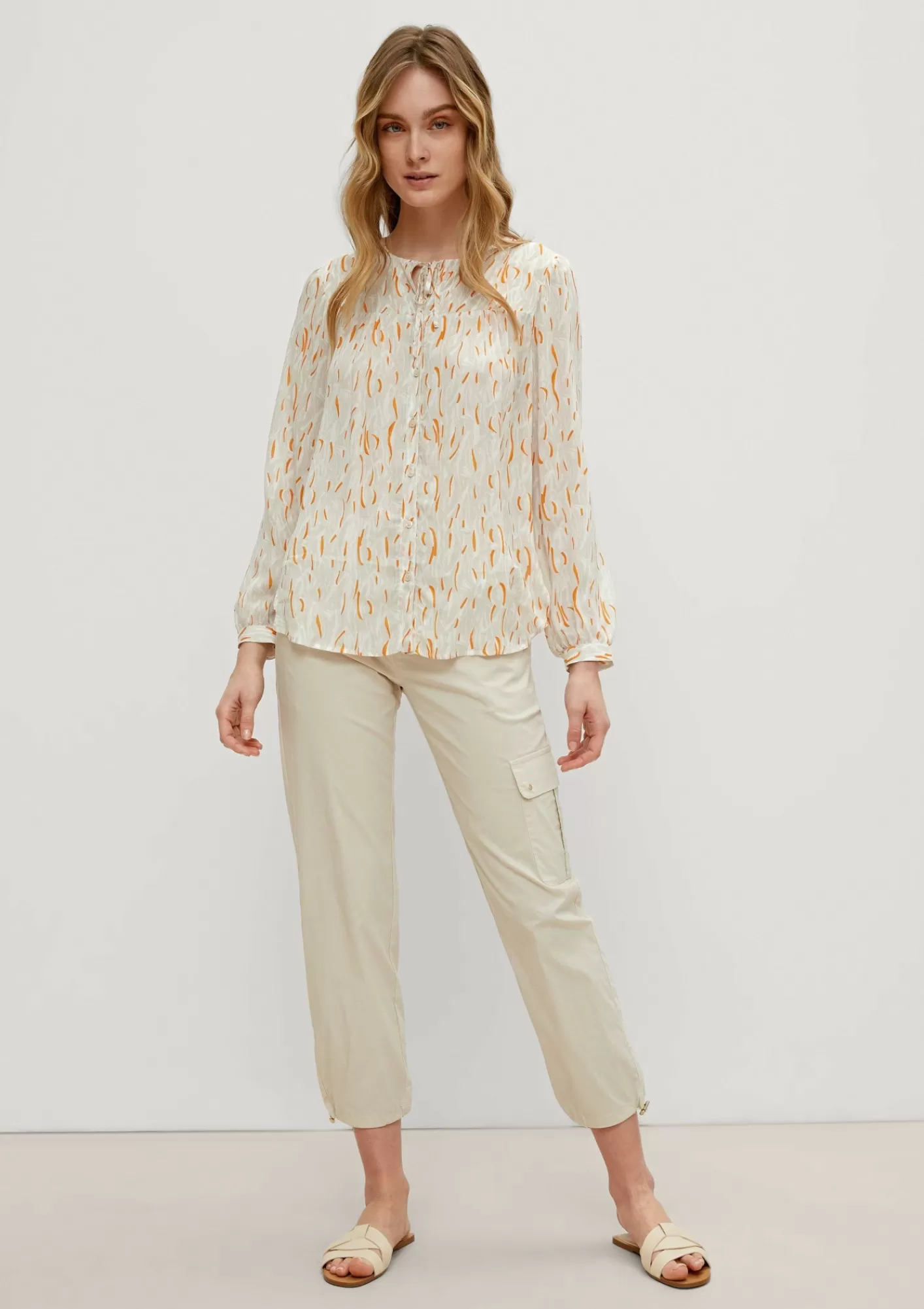 Flash Sale Comma Bluse Mit Bindedetail