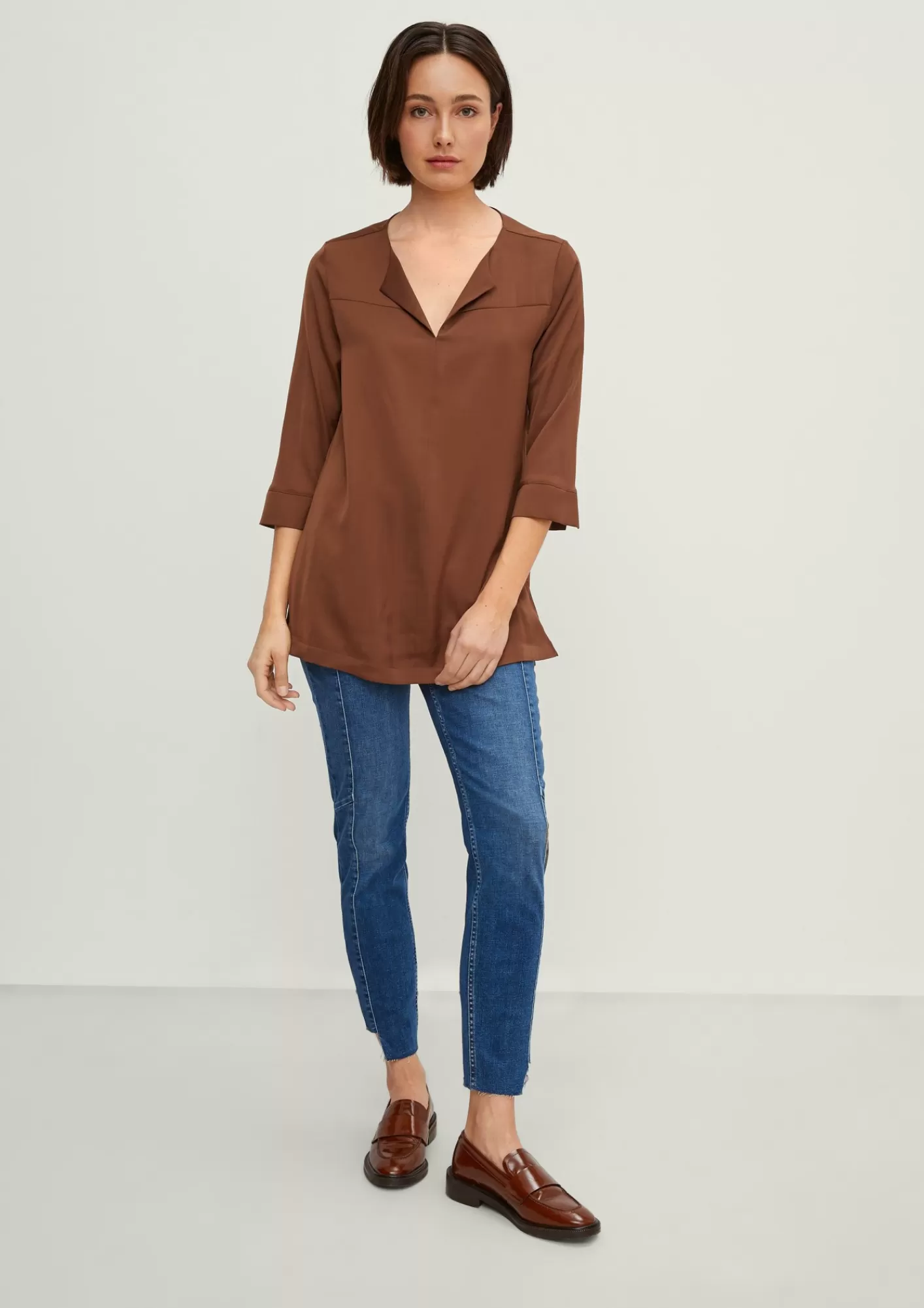 Flash Sale Comma Bluse Mit V-Ausschnitt