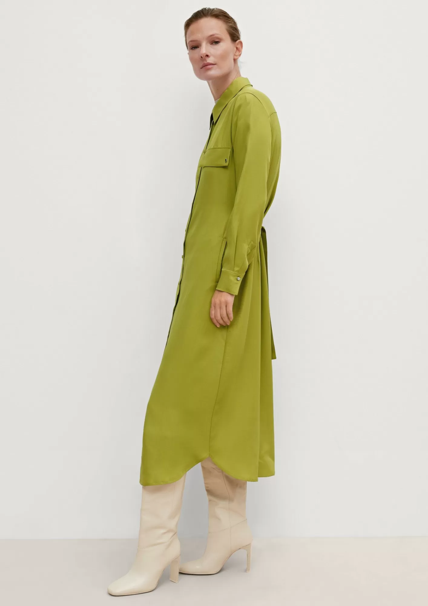 Flash Sale Comma Blusenkleid Mit Geschlitztem Saum