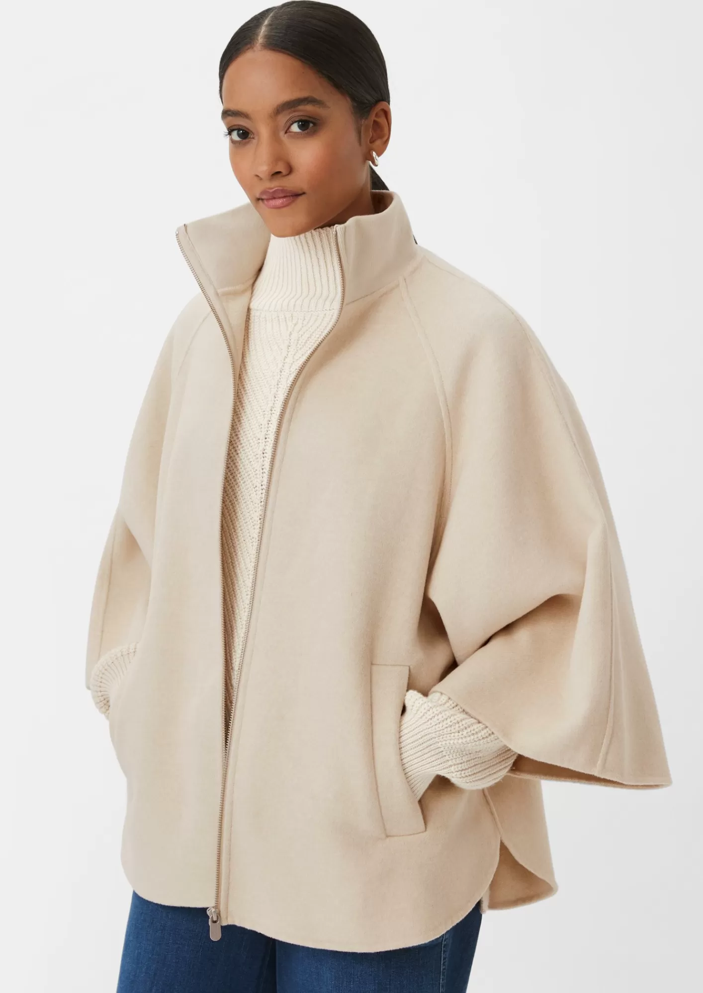 Fashion Comma Cape Aus Wollmix