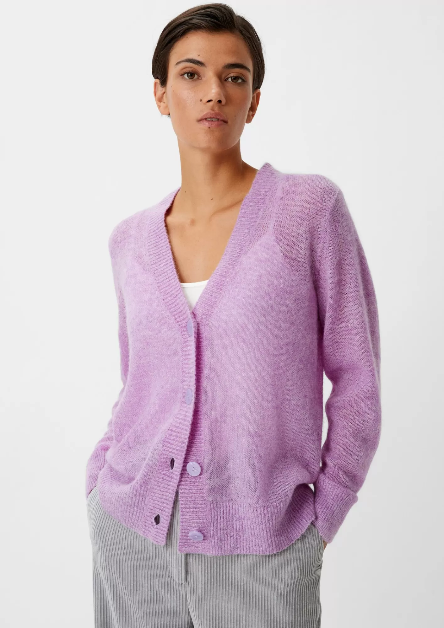 Online Comma Cardigan Aus Alpakamix