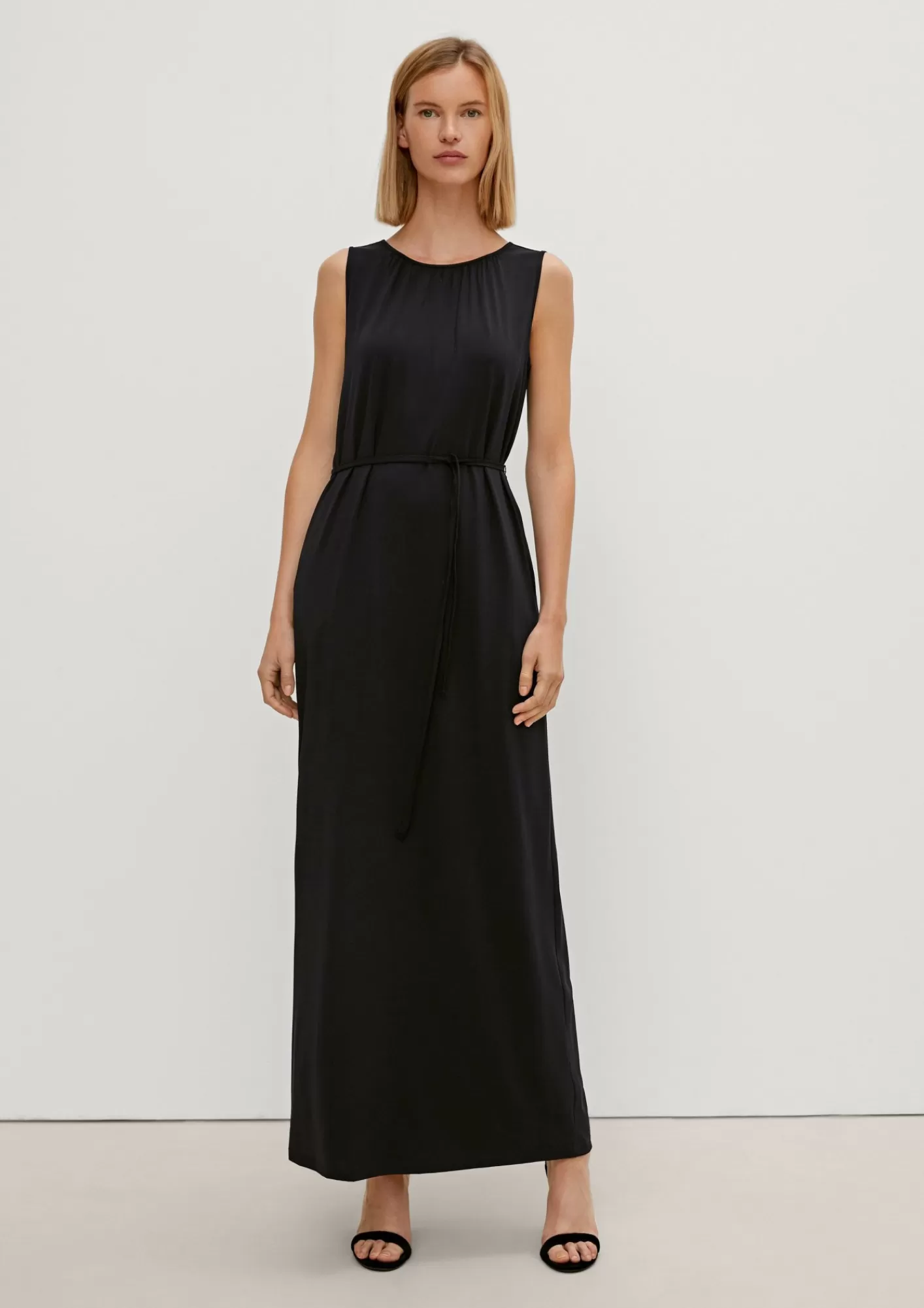 Best Comma Elegantes Kleid Aus Viskosestretch