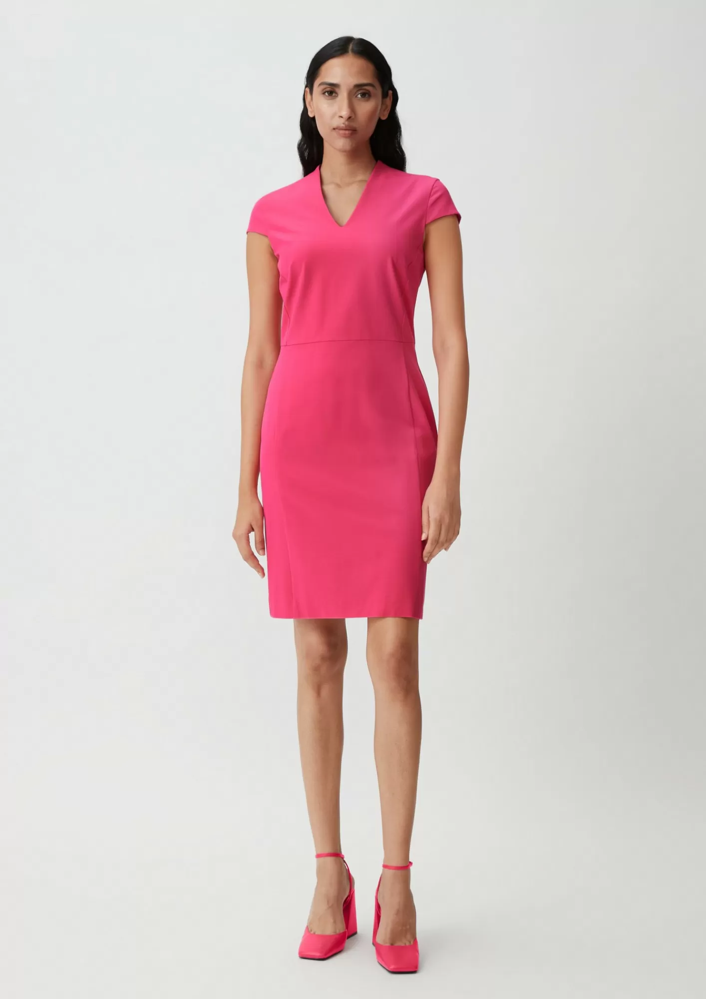 Fashion Comma Etuikleid Aus Viskosestretch