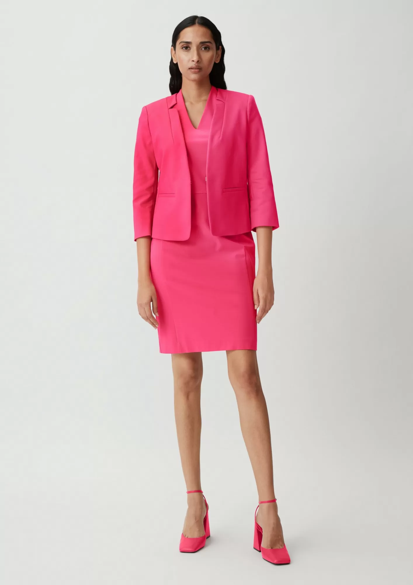 Fashion Comma Etuikleid Aus Viskosestretch