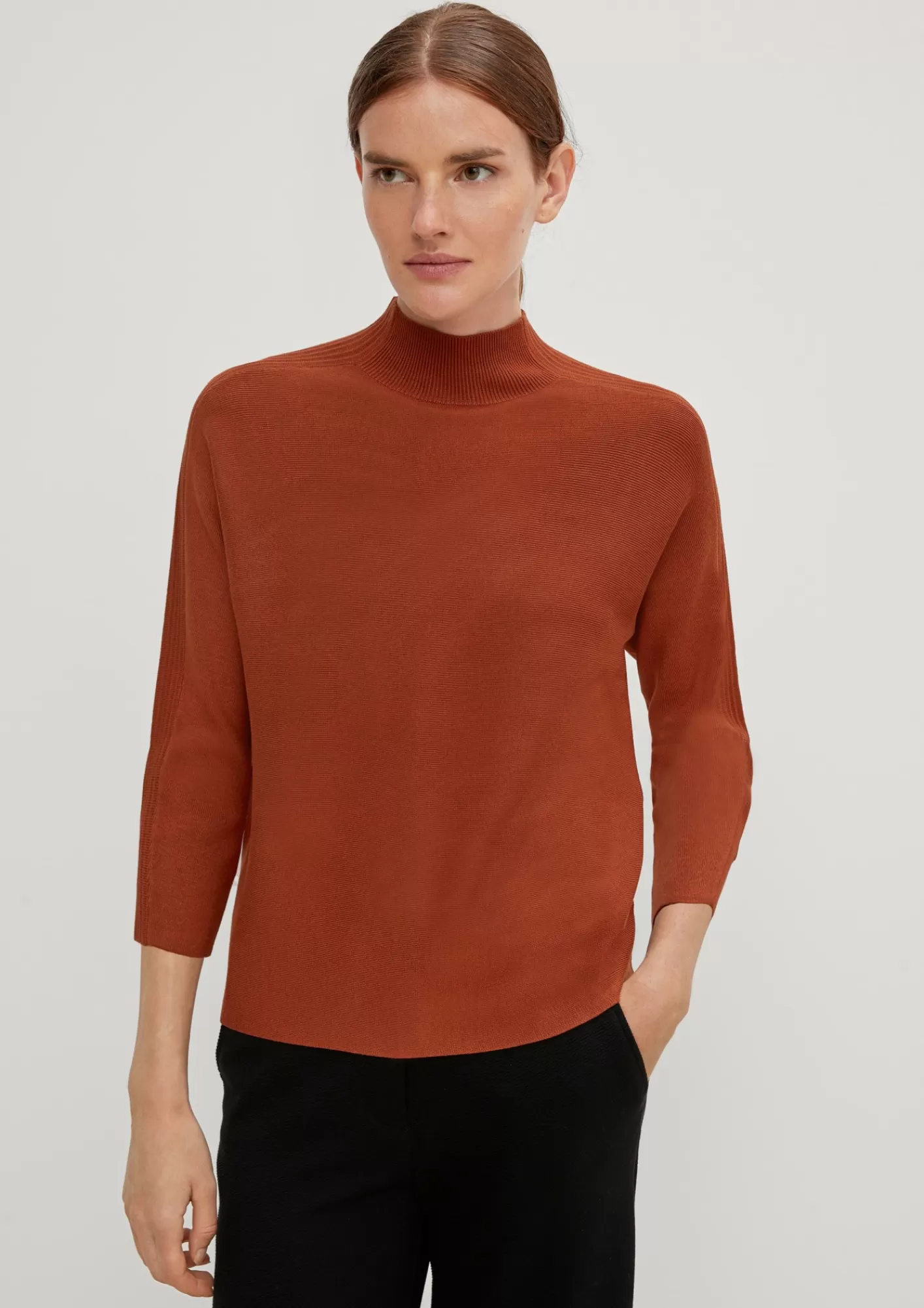 Discount Comma Feinstrickpulli Mit 3/4-Arm