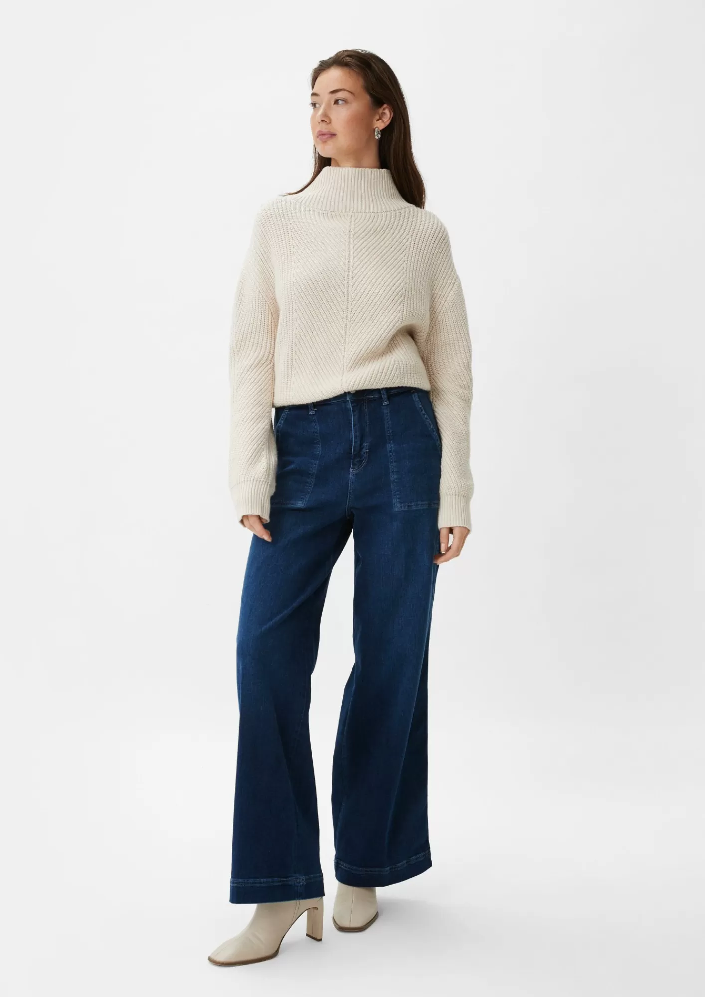 Outlet Comma Jeans Mit Wide Leg