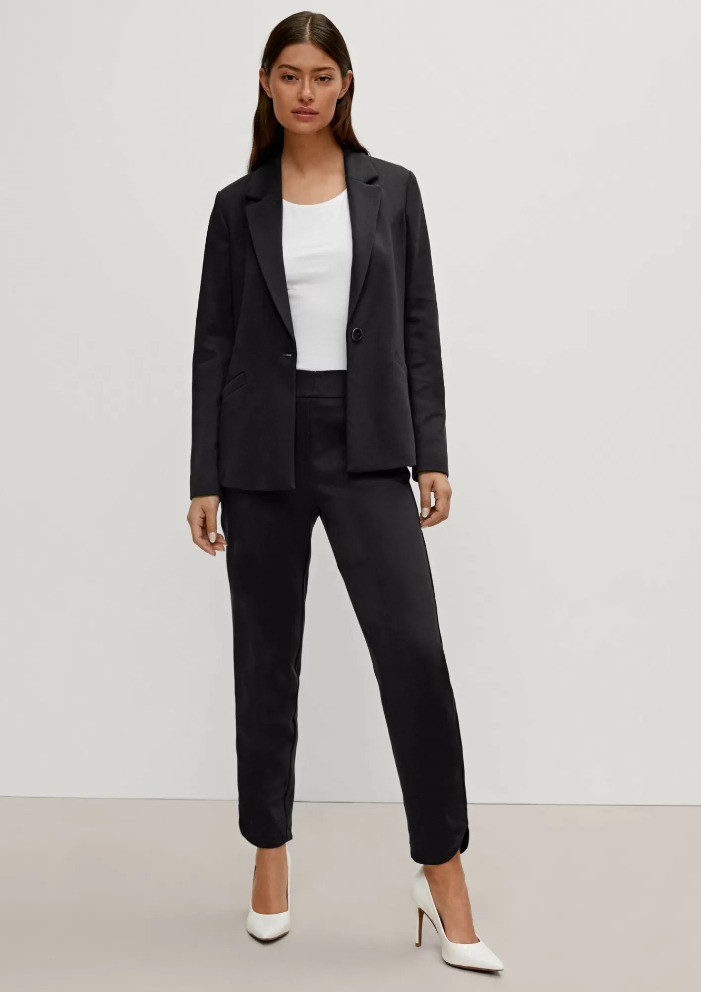 Cheap Comma Klassischer Twill-Blazer