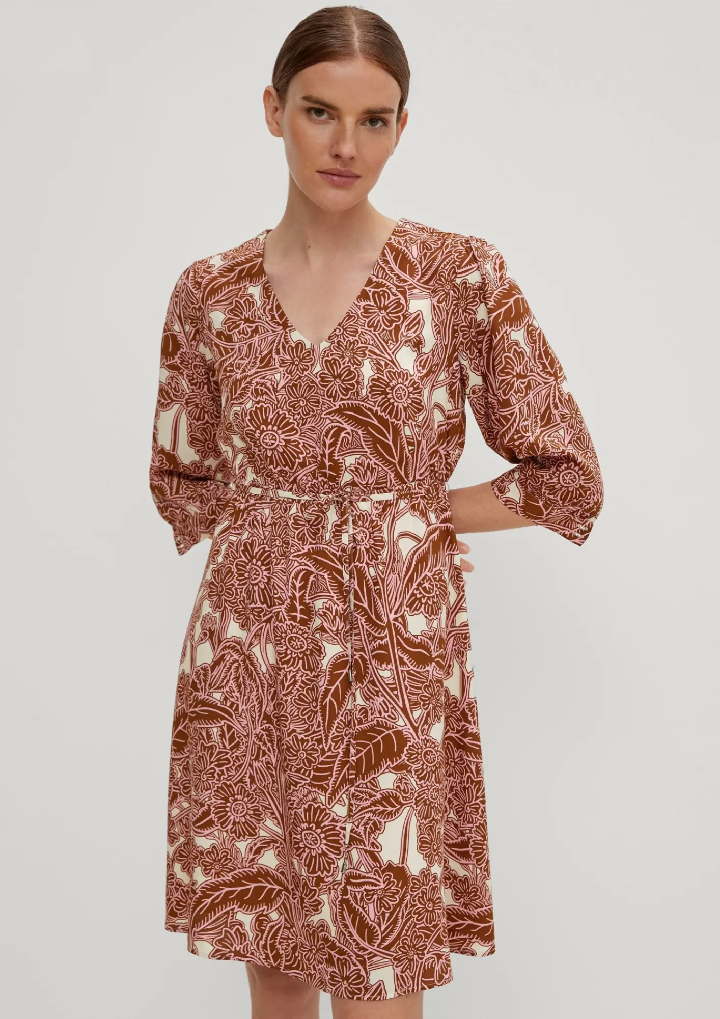Cheap Comma Kleid Mit Allover-Print