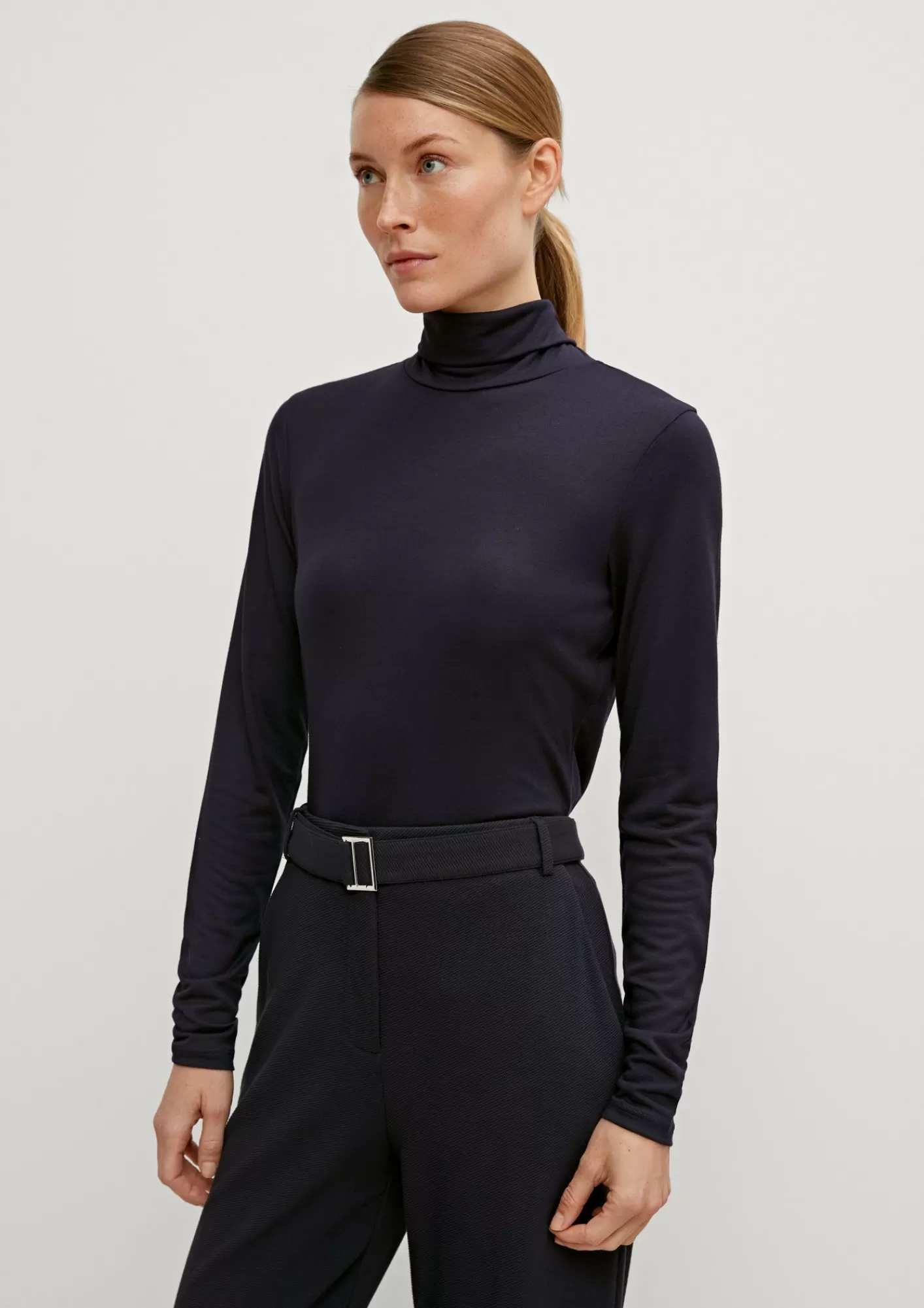 Flash Sale Comma Langarmshirt Mit Rollkragen