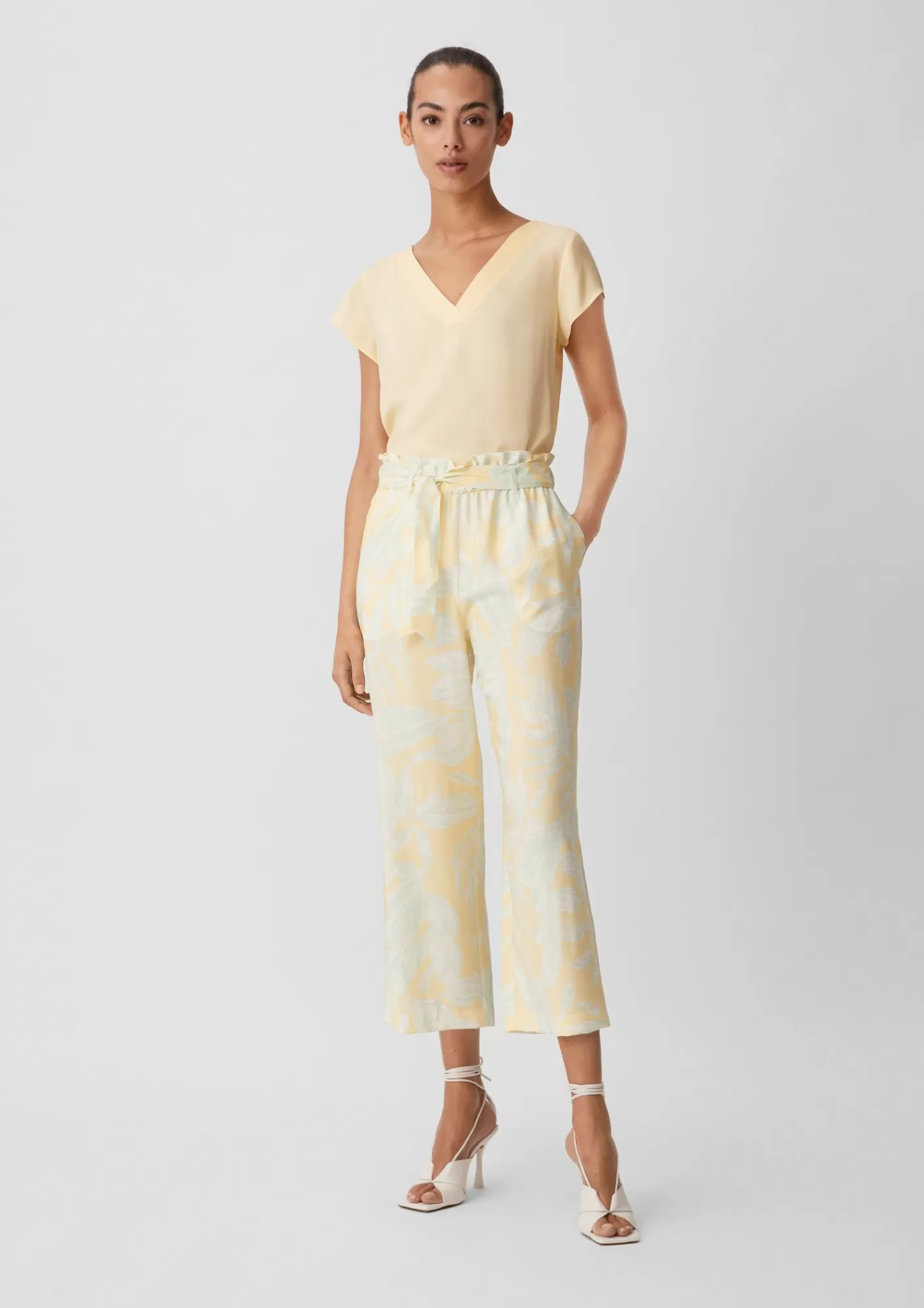 Cheap Comma Loose: Hose Mit Allover-Print