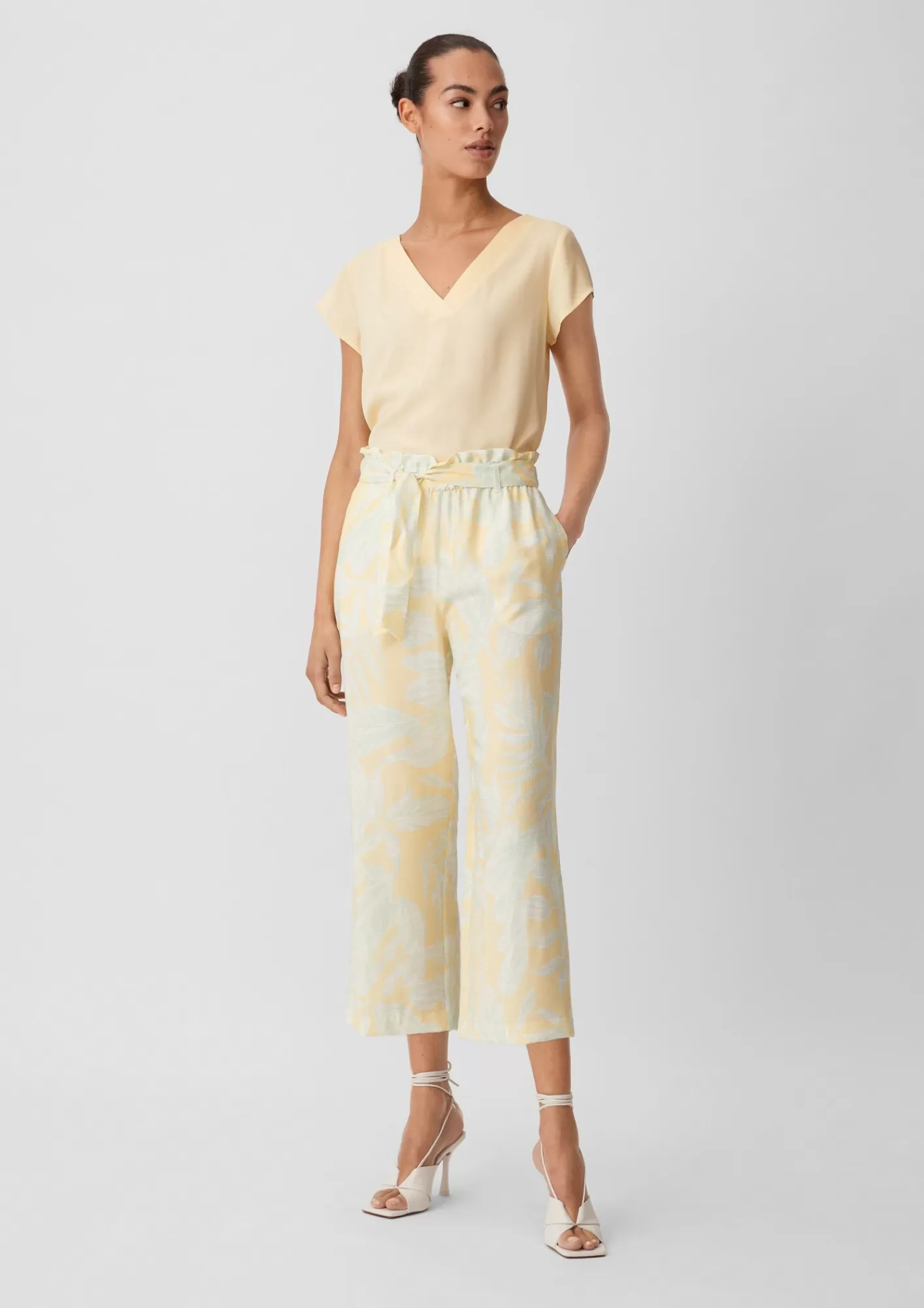 Cheap Comma Loose: Hose Mit Allover-Print