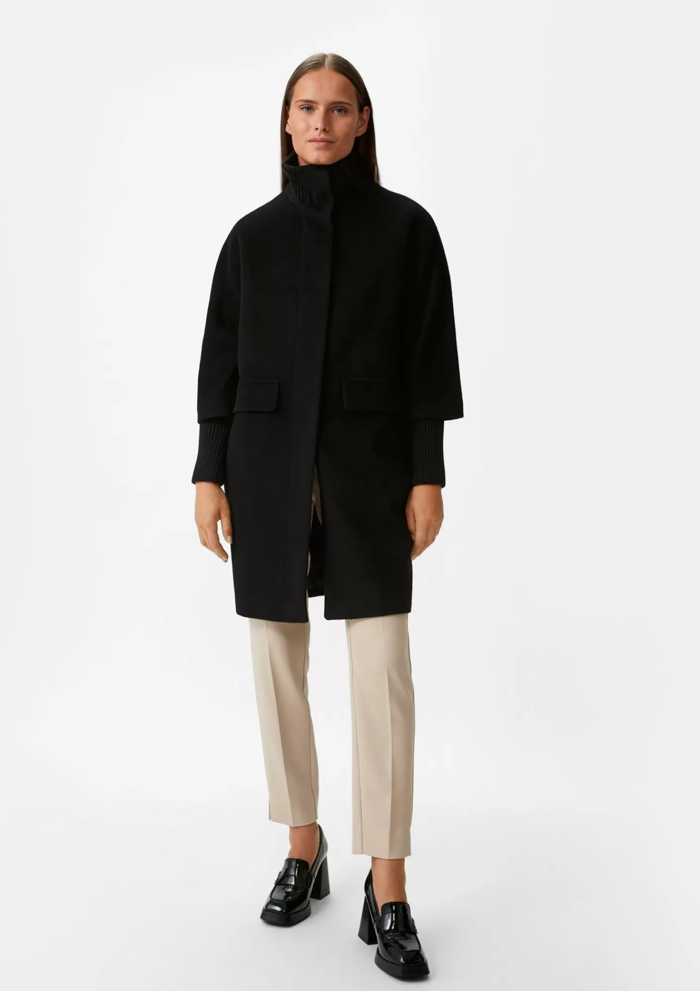 Fashion Comma Mäntel Mit Stehkragen