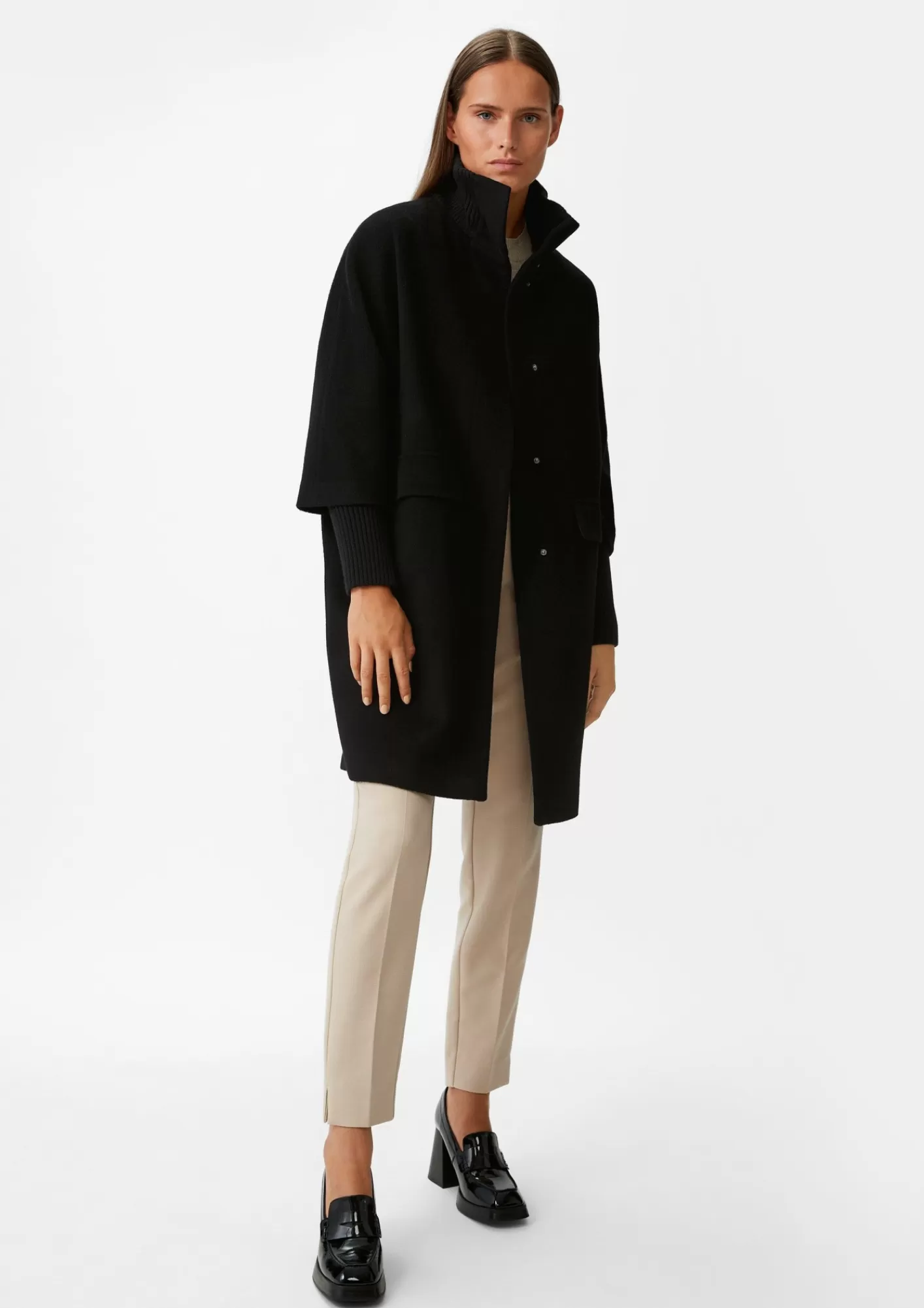 Fashion Comma Mäntel Mit Stehkragen