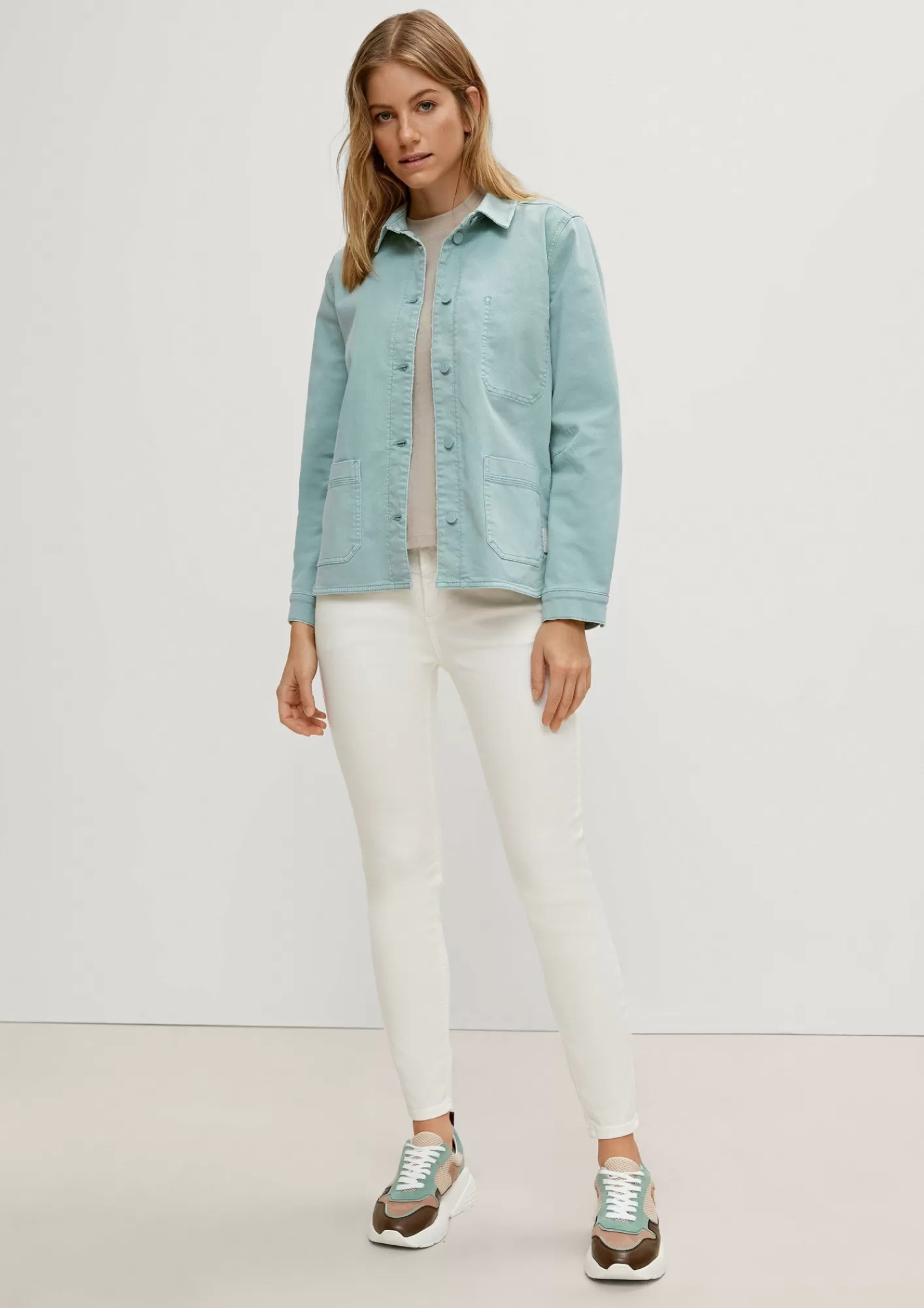 Online Comma Overshirt Aus Denim