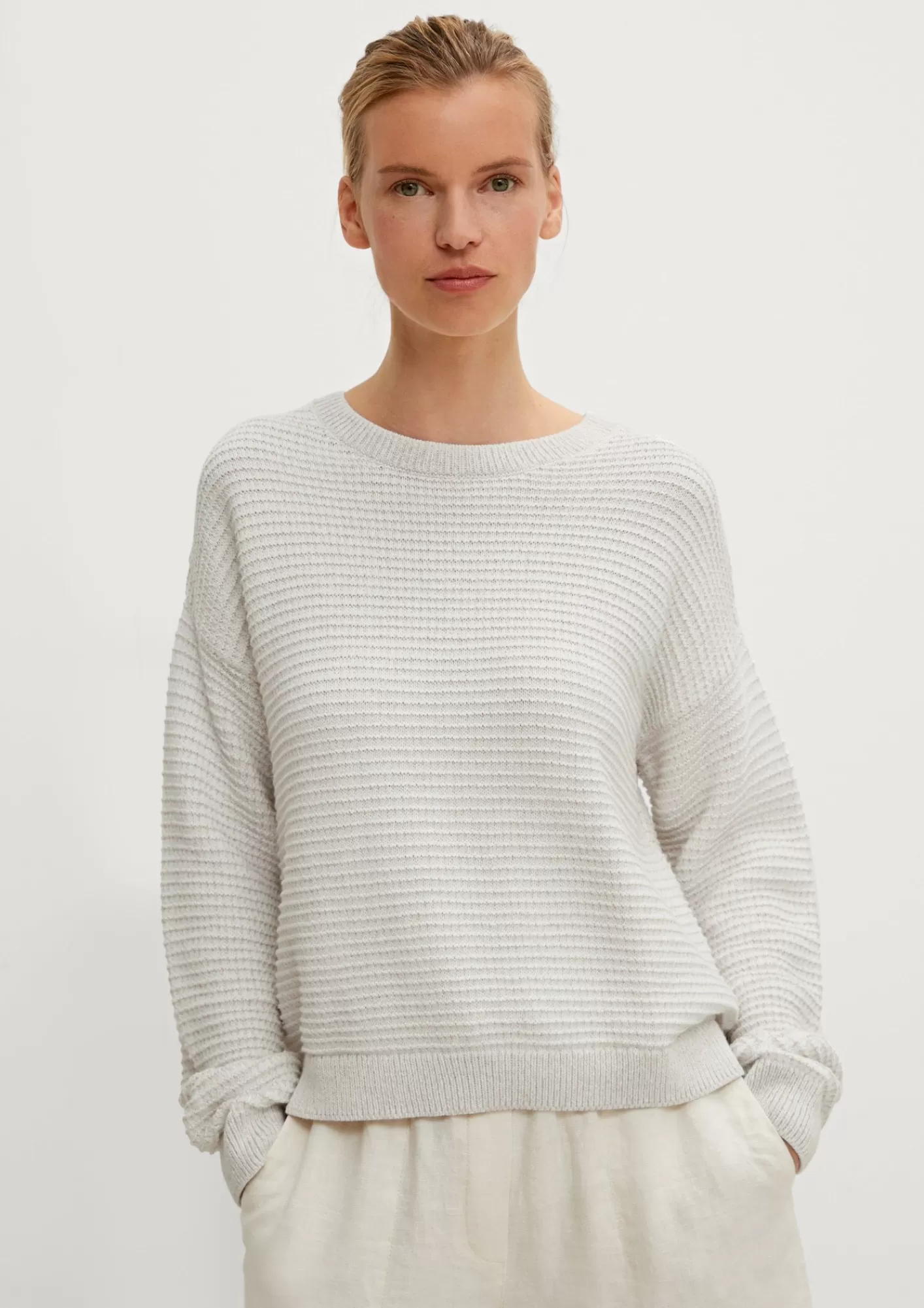 Fashion Comma Pullover Aus Moulinegarn