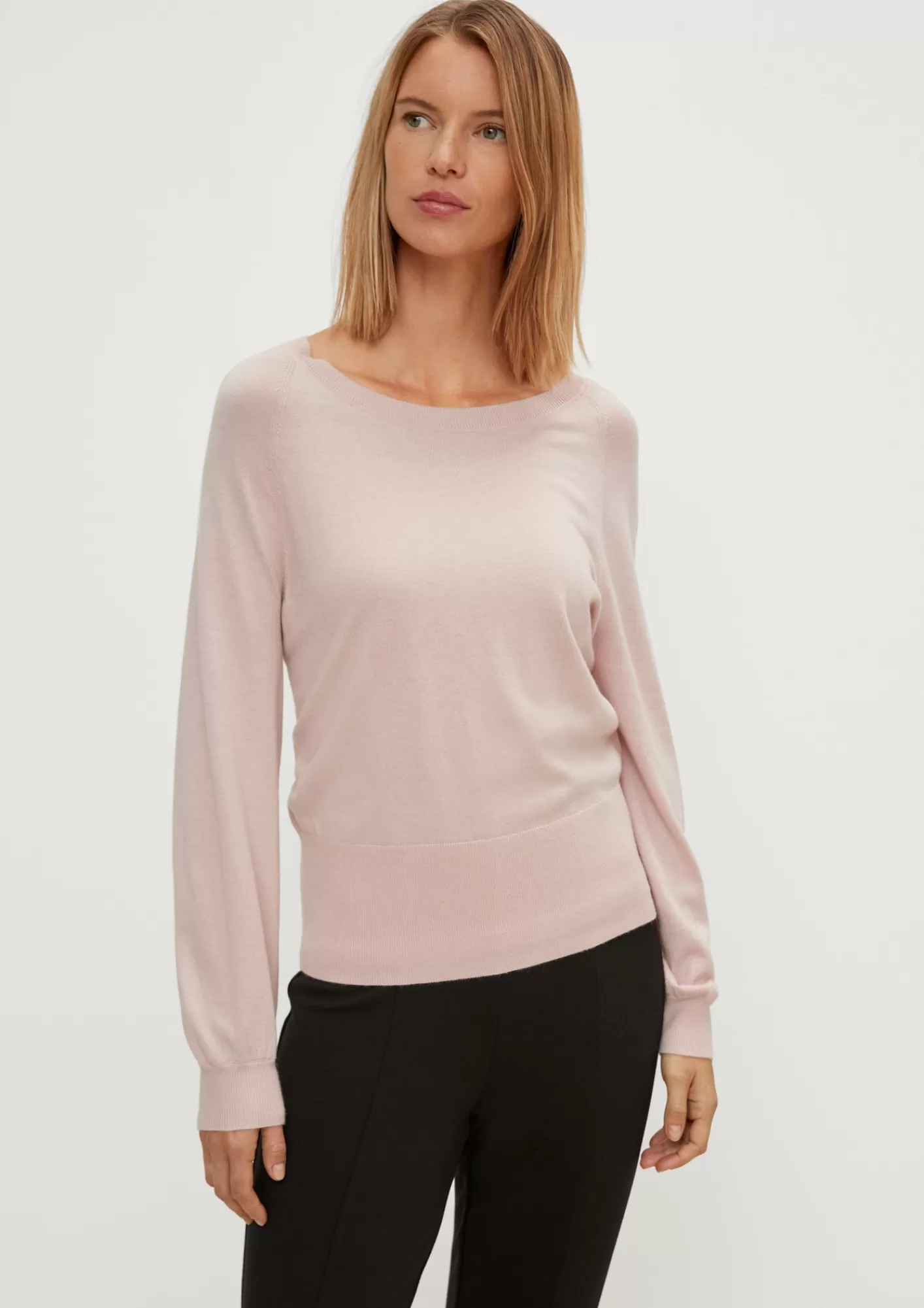 Clearance Comma Pullover Mit Kaschmir