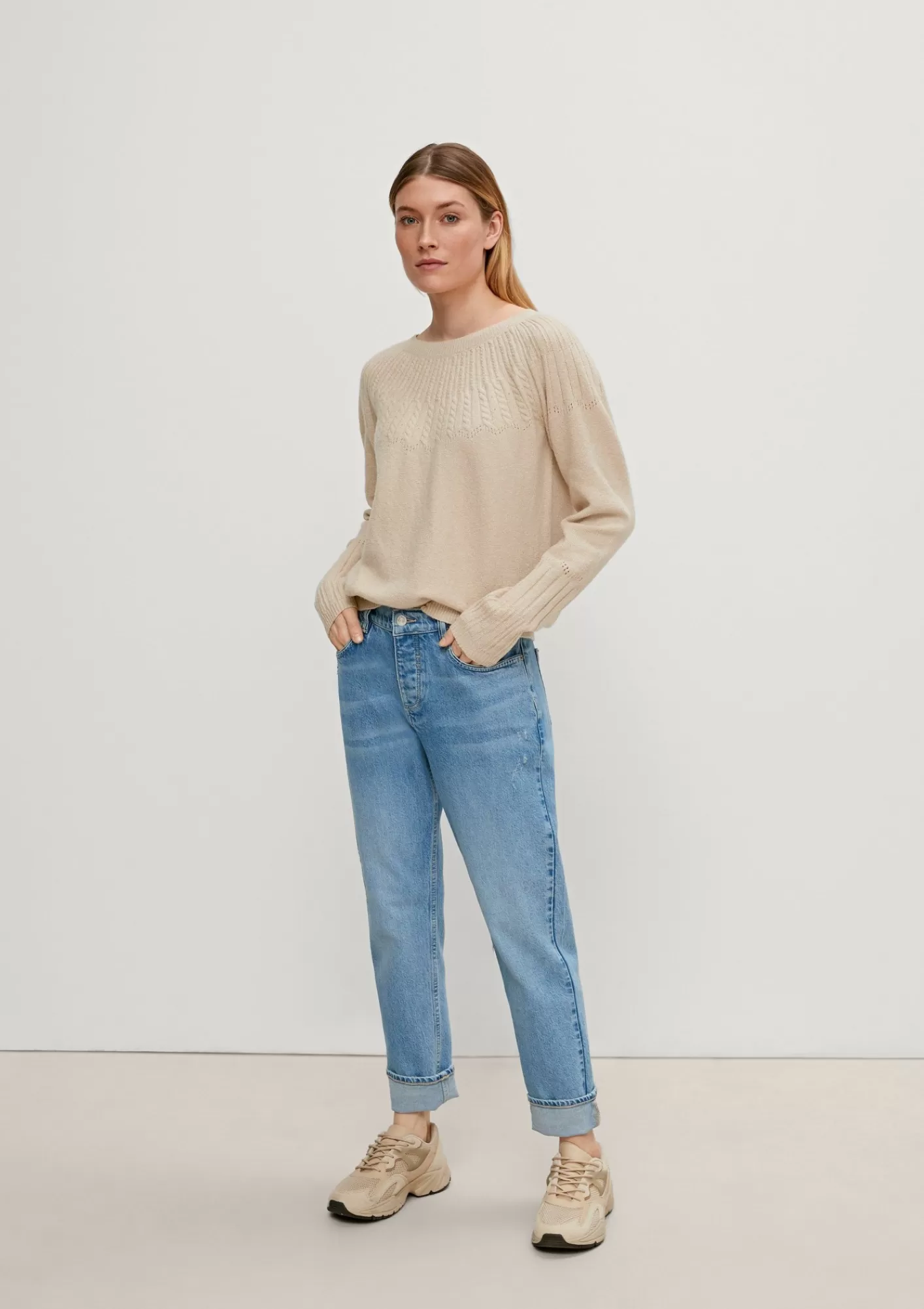 Shop Comma Pullover Mit Strickmuster