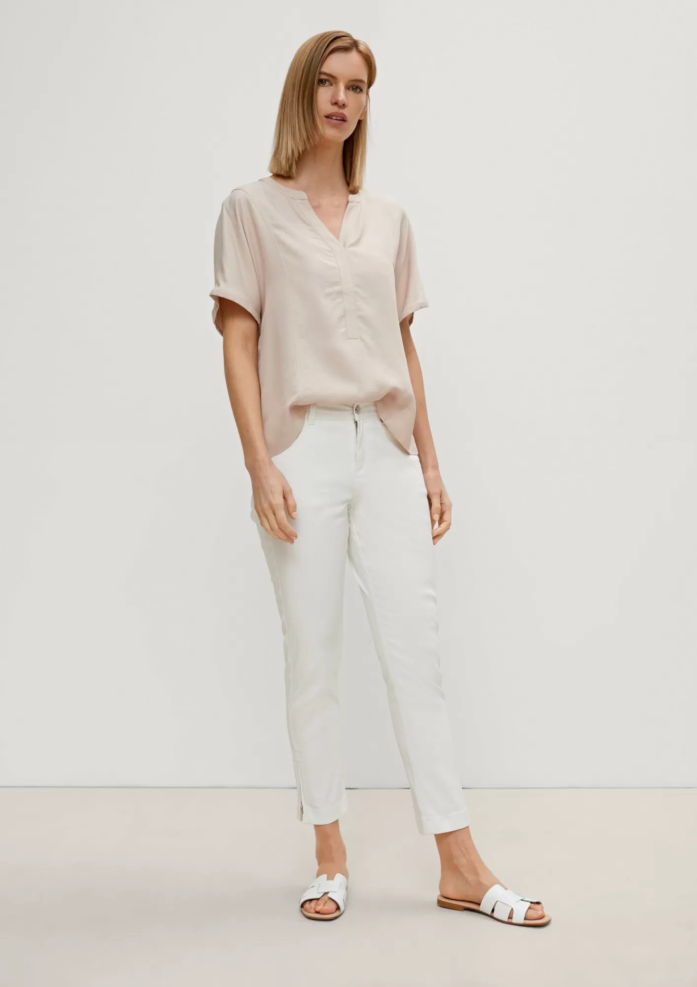 Online Comma Regular: 7/8-Hose Mit Zipp-Detail