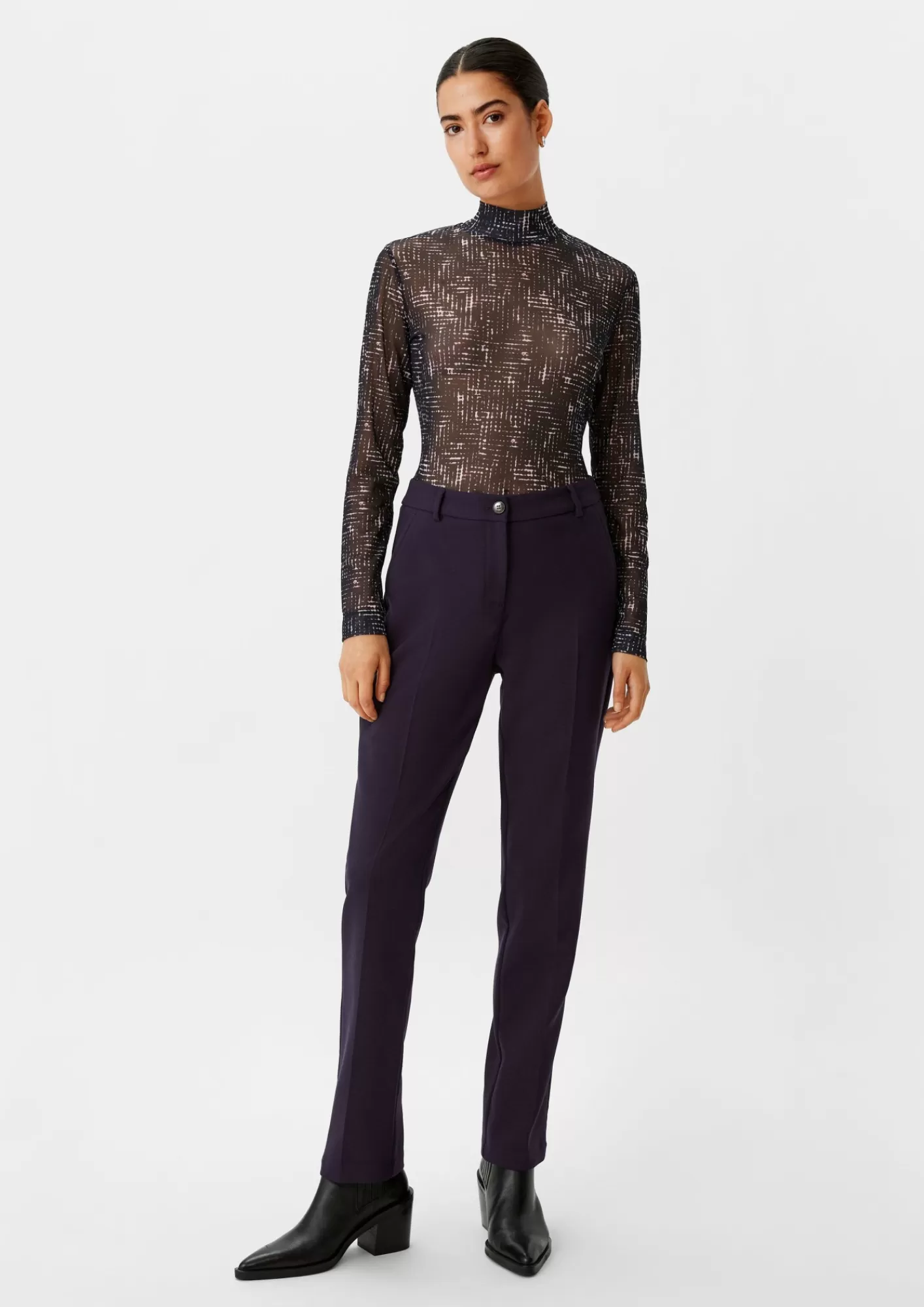 Shop Comma Regular: Hose Aus Viskosemix