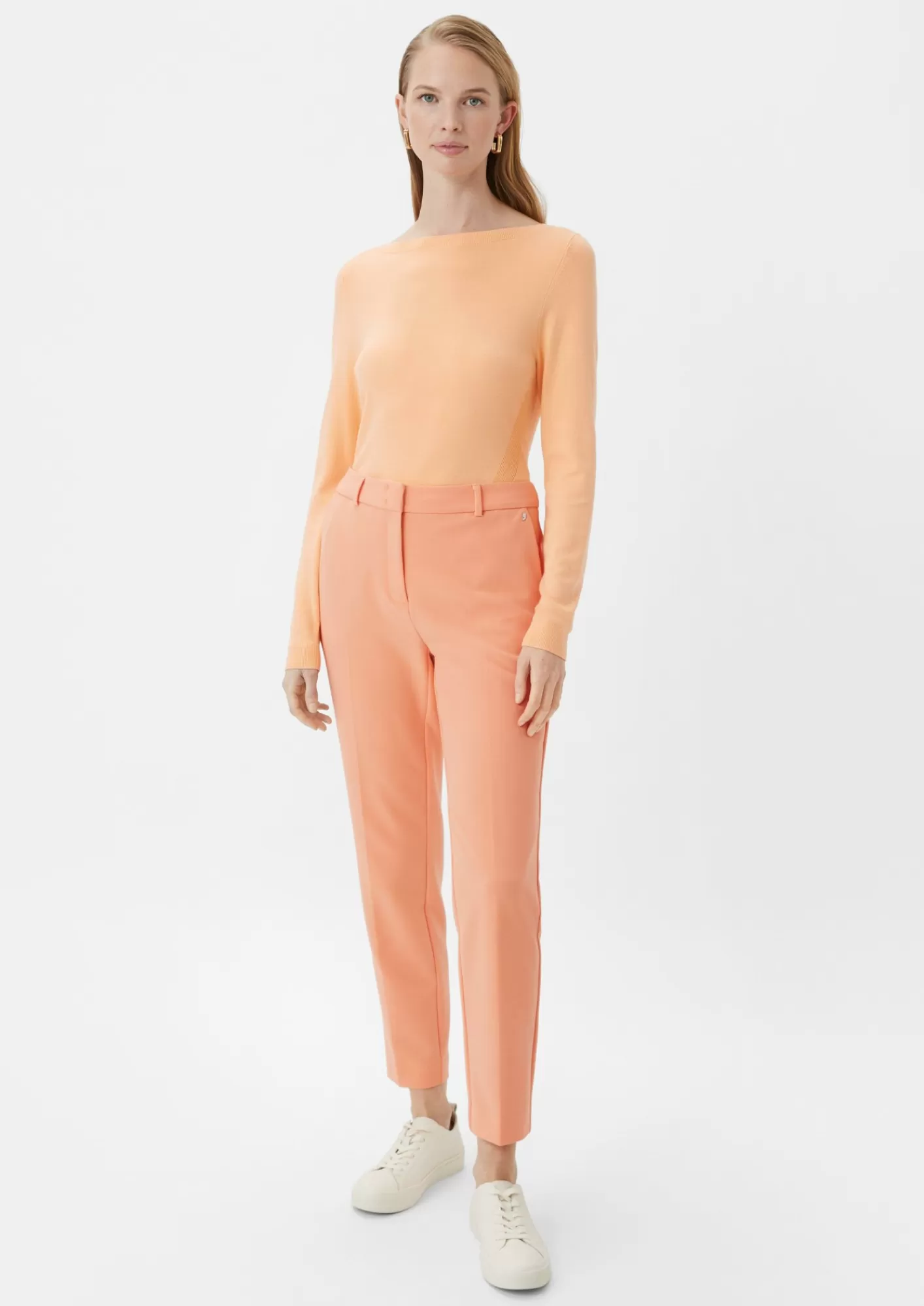 Fashion Comma Regular: Hose Mit Bugelfalten
