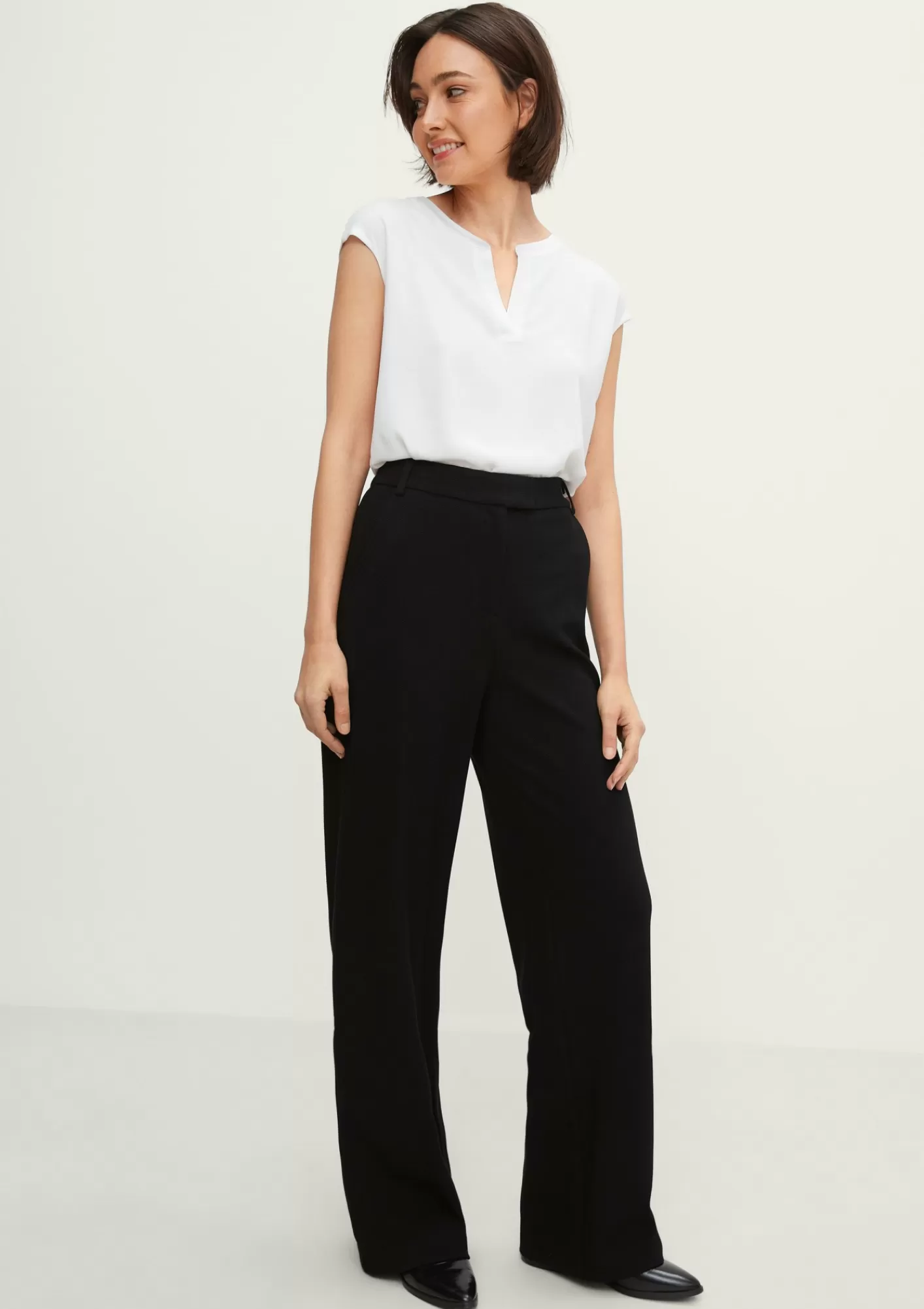 Fashion Comma Regular: Wide Leg-Hose