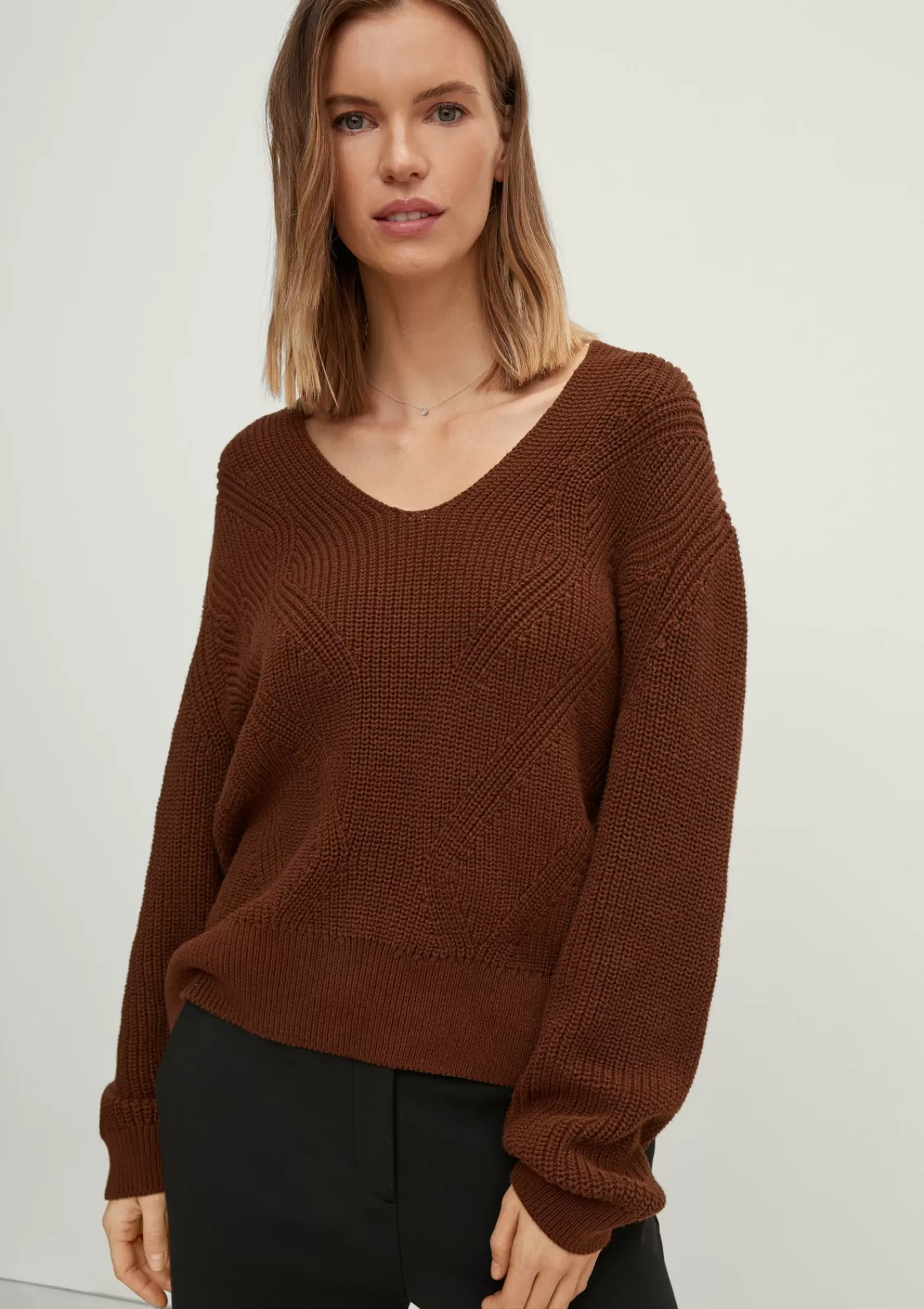 Fashion Comma Strickpullover Aus Baumwolle