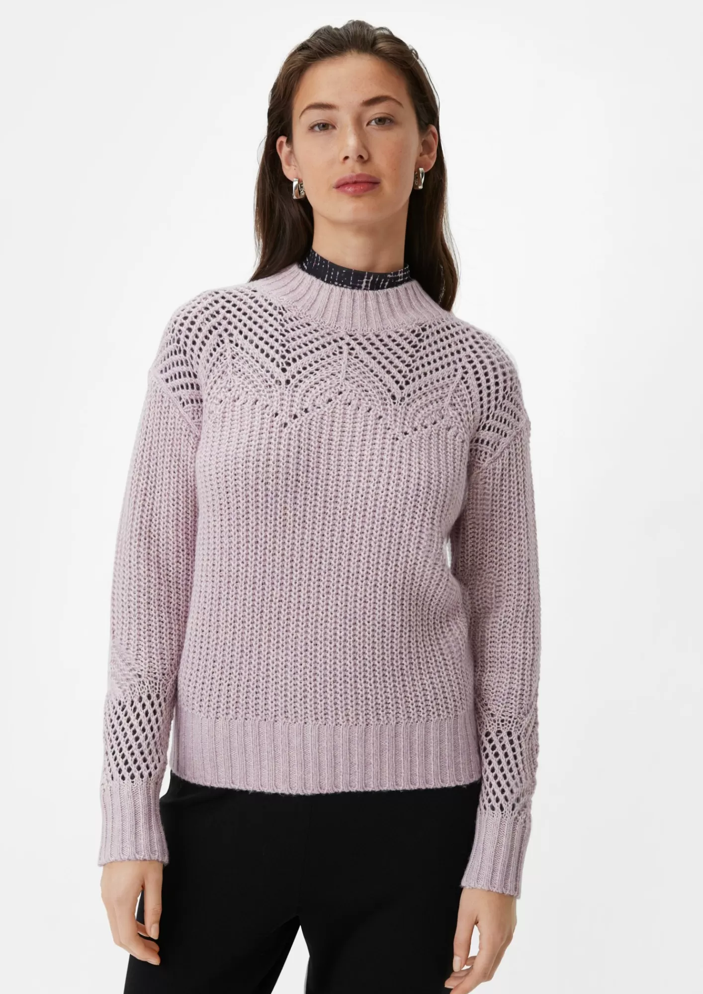 Sale Comma Strickpullover Aus Baumwollmix