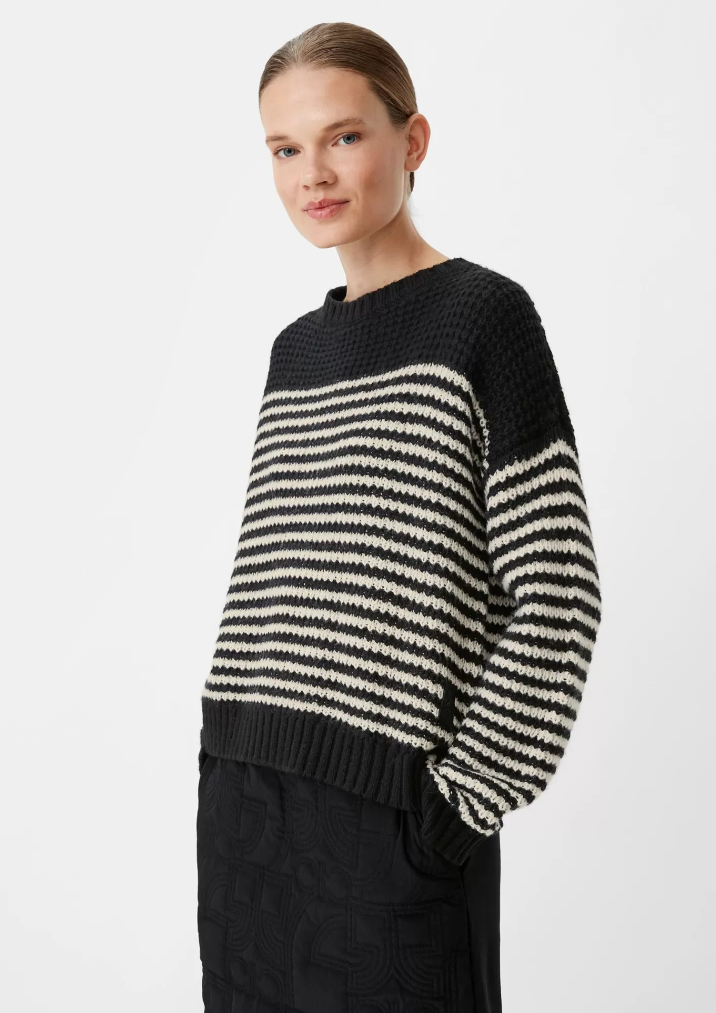 Shop Comma Strickpullover Mit Logo-Applikation