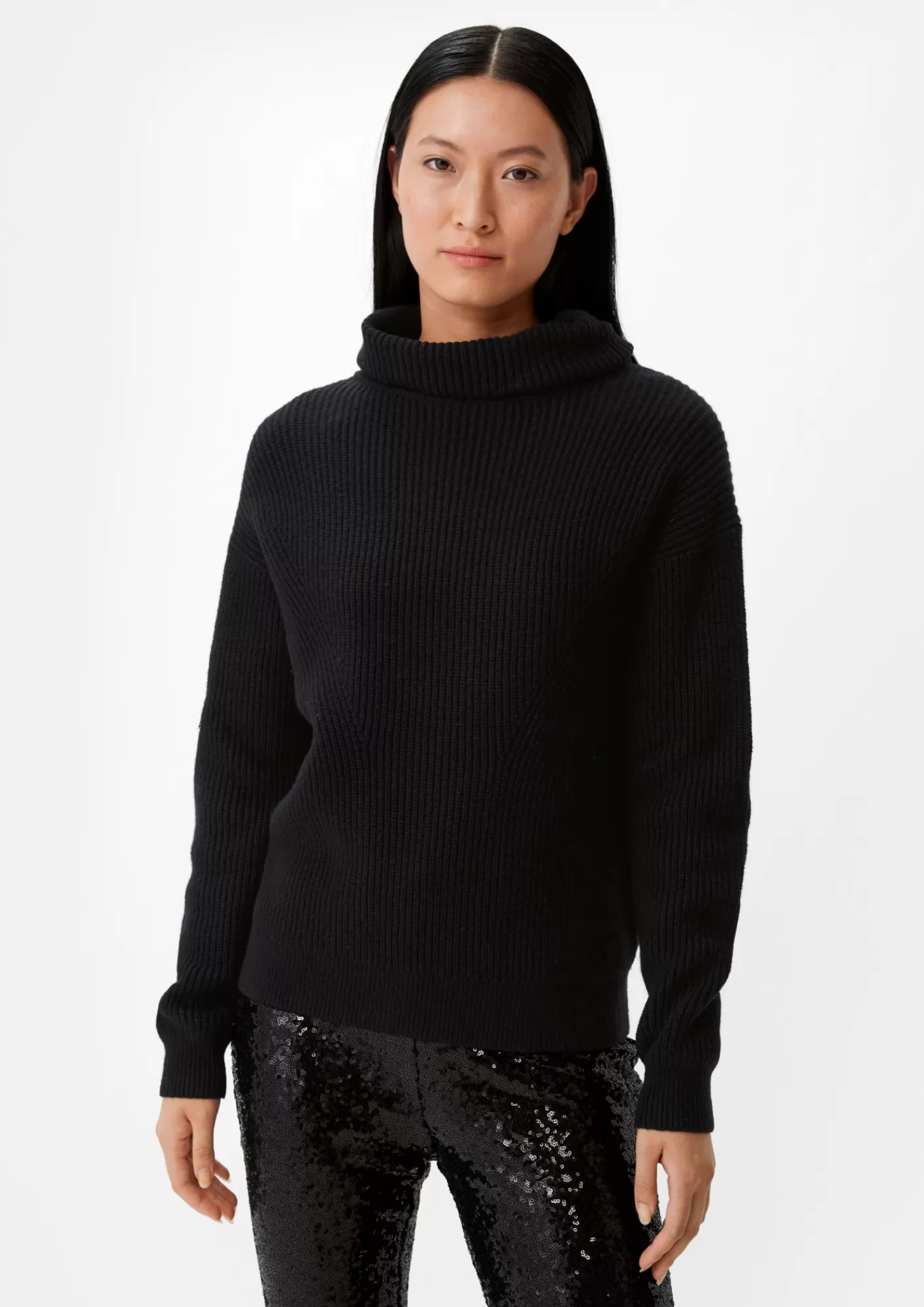 Hot Comma Strickpullover Mit Turtleneck