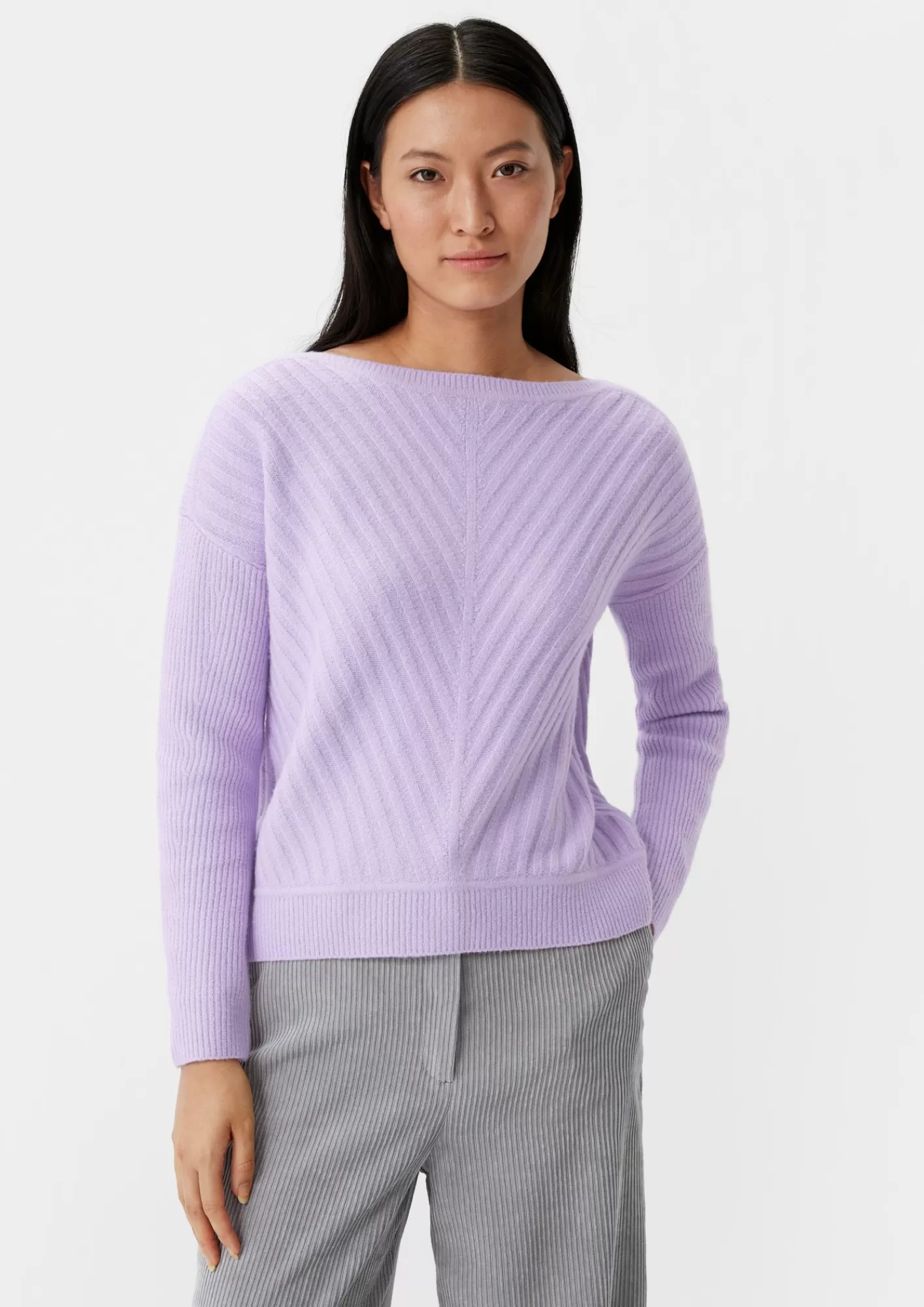 Fashion Comma Strickpullover Mit Uberschnittenen Schultern