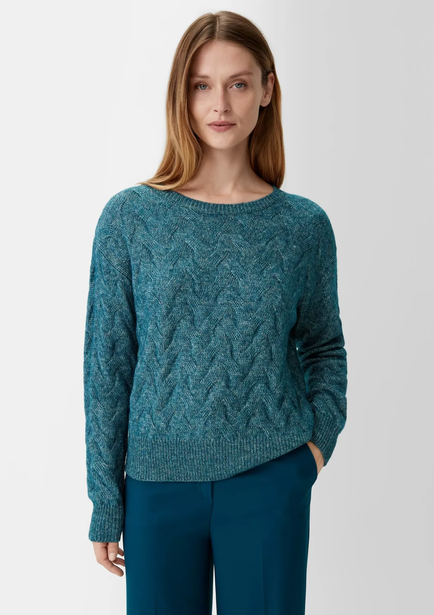 Cheap Comma Strickpullover Mit Zopfmuster