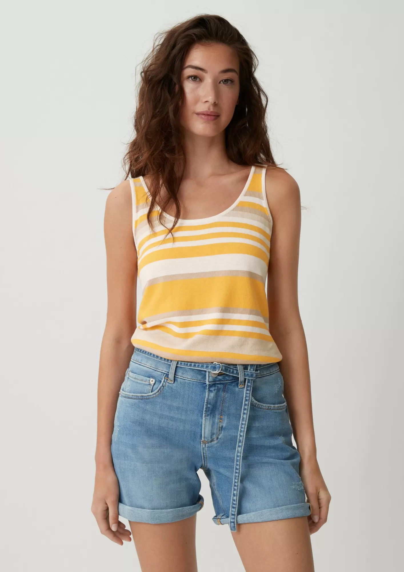 Flash Sale Comma Stricktop Aus Viskosemix Mit Leinen