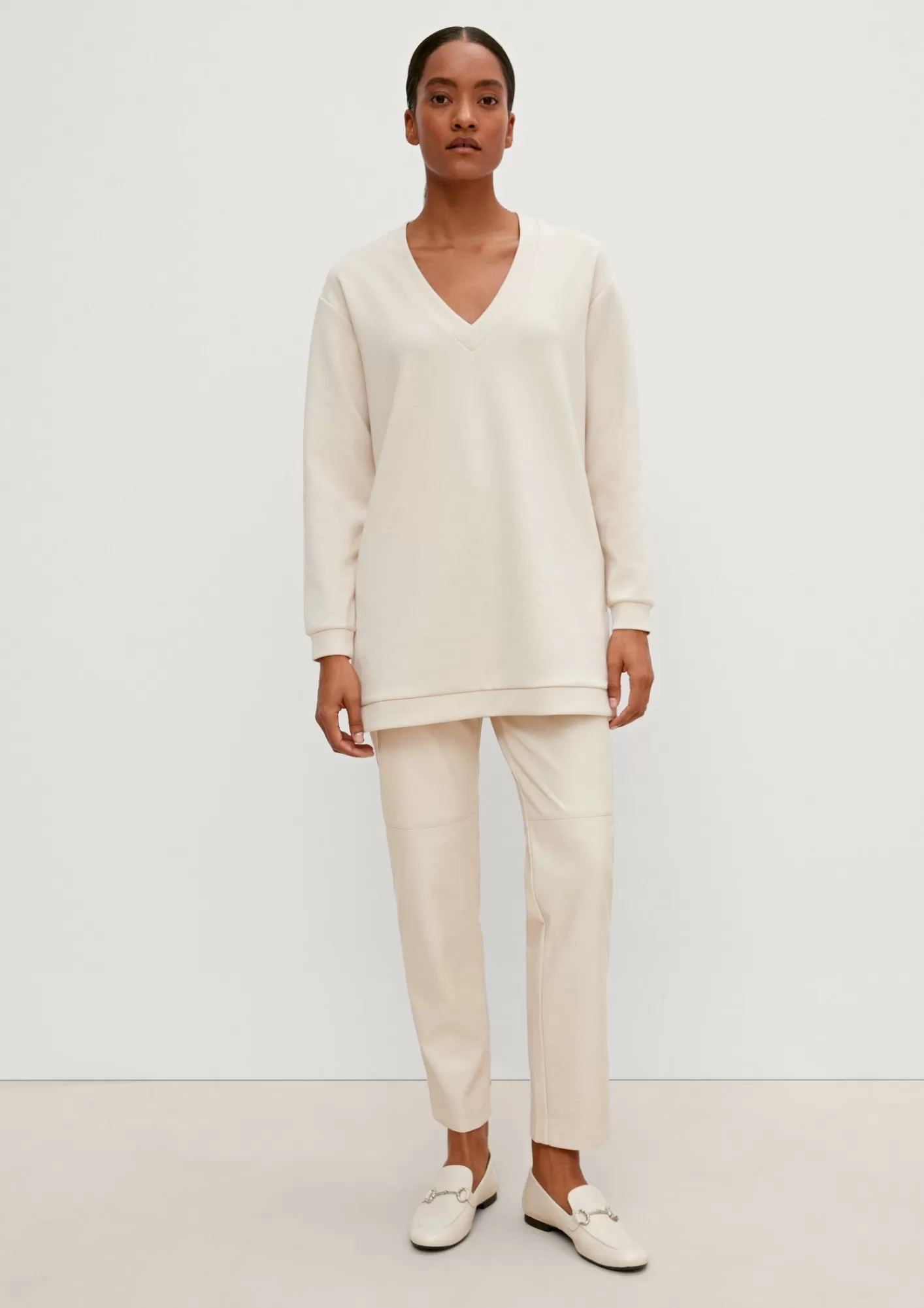 Outlet Comma Sweatshirt Aus Modalmix