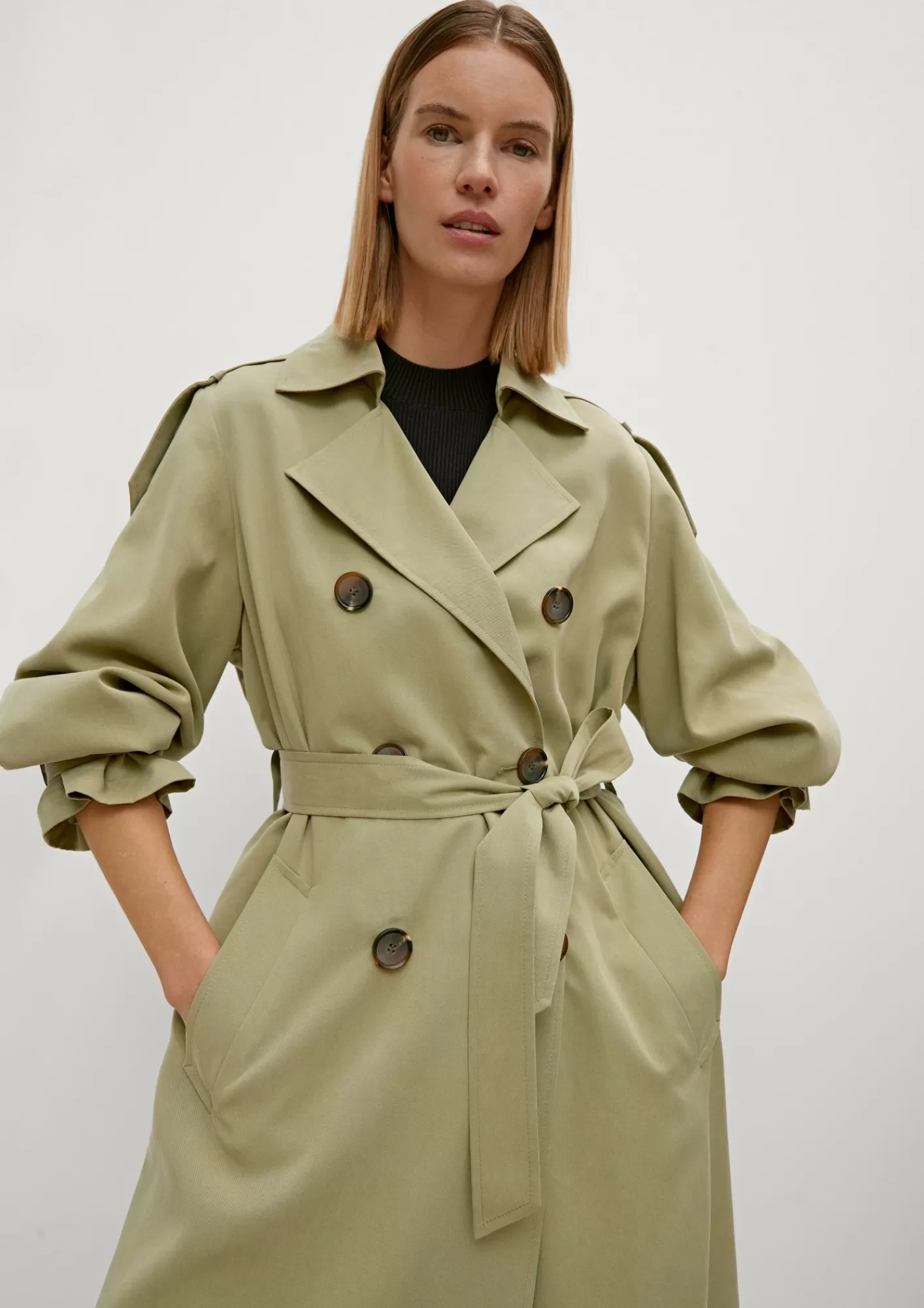 Best Comma Trenchcoat Mit Bindegurtel