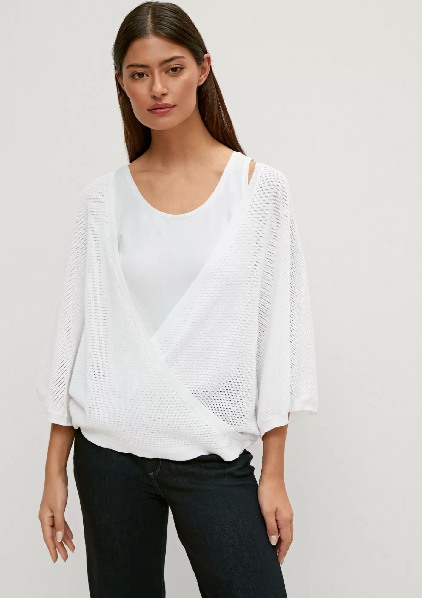 Best Sale Comma Wandelbarer Strickjackenponcho